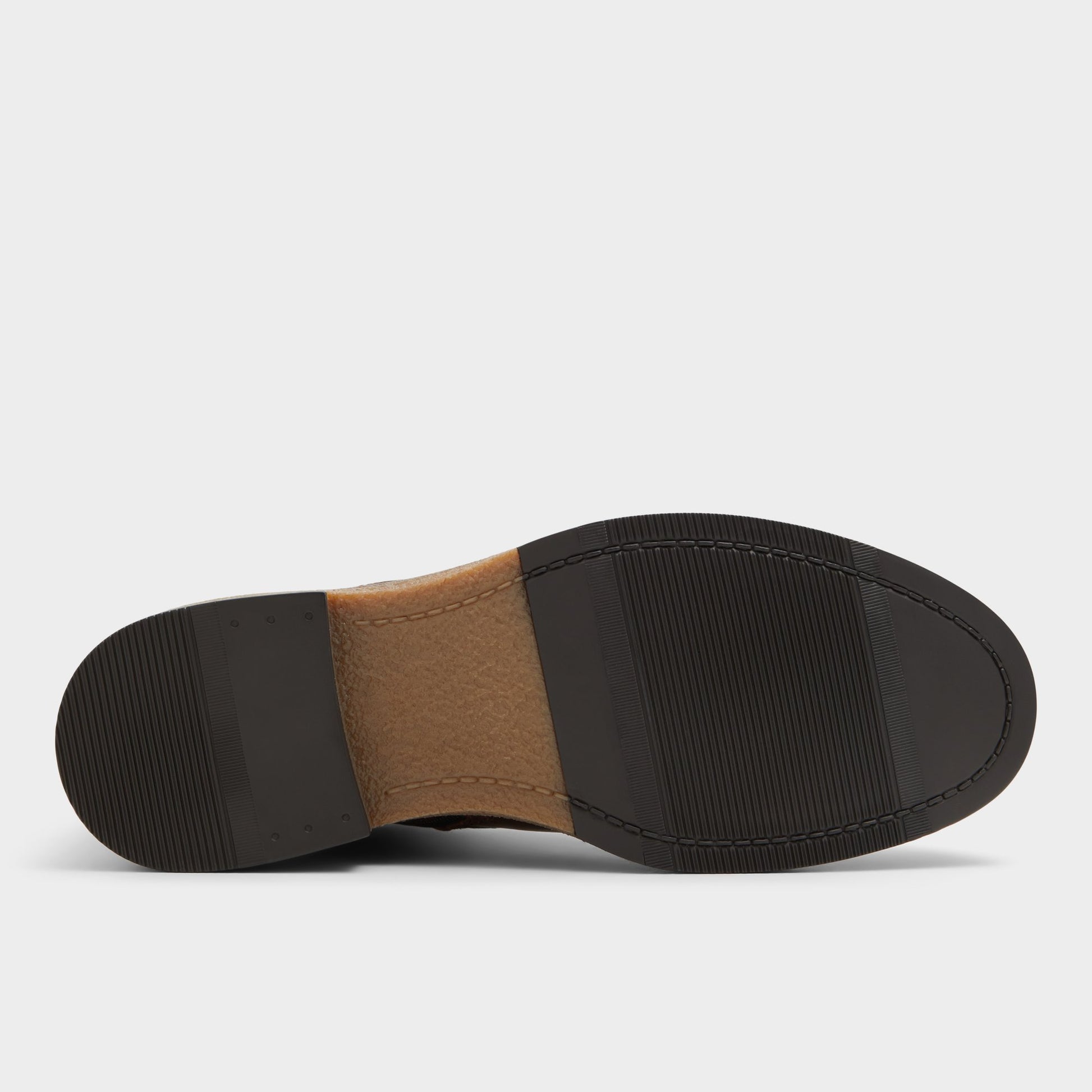 View of Cognac Halard Lace-up boot's sole