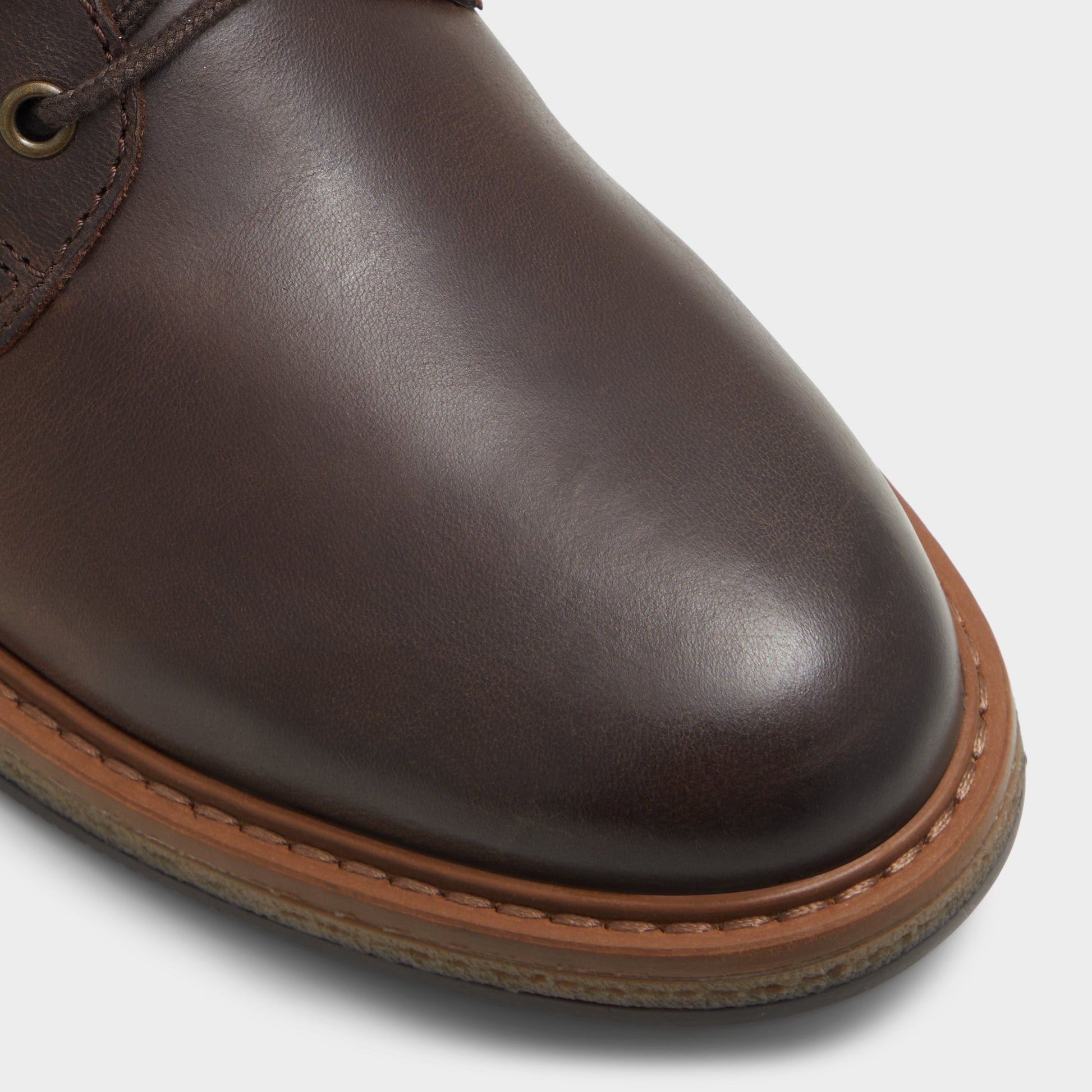 Close-up of the Dark Brown Halard Lace-up boot