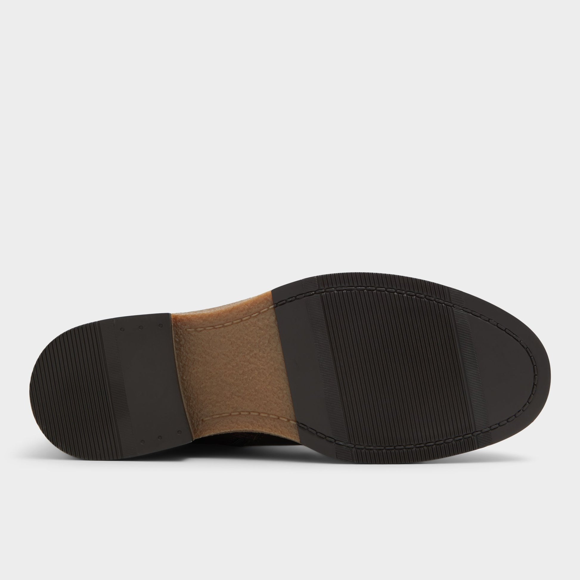 View of Dark Brown Halard Lace-up boot's sole