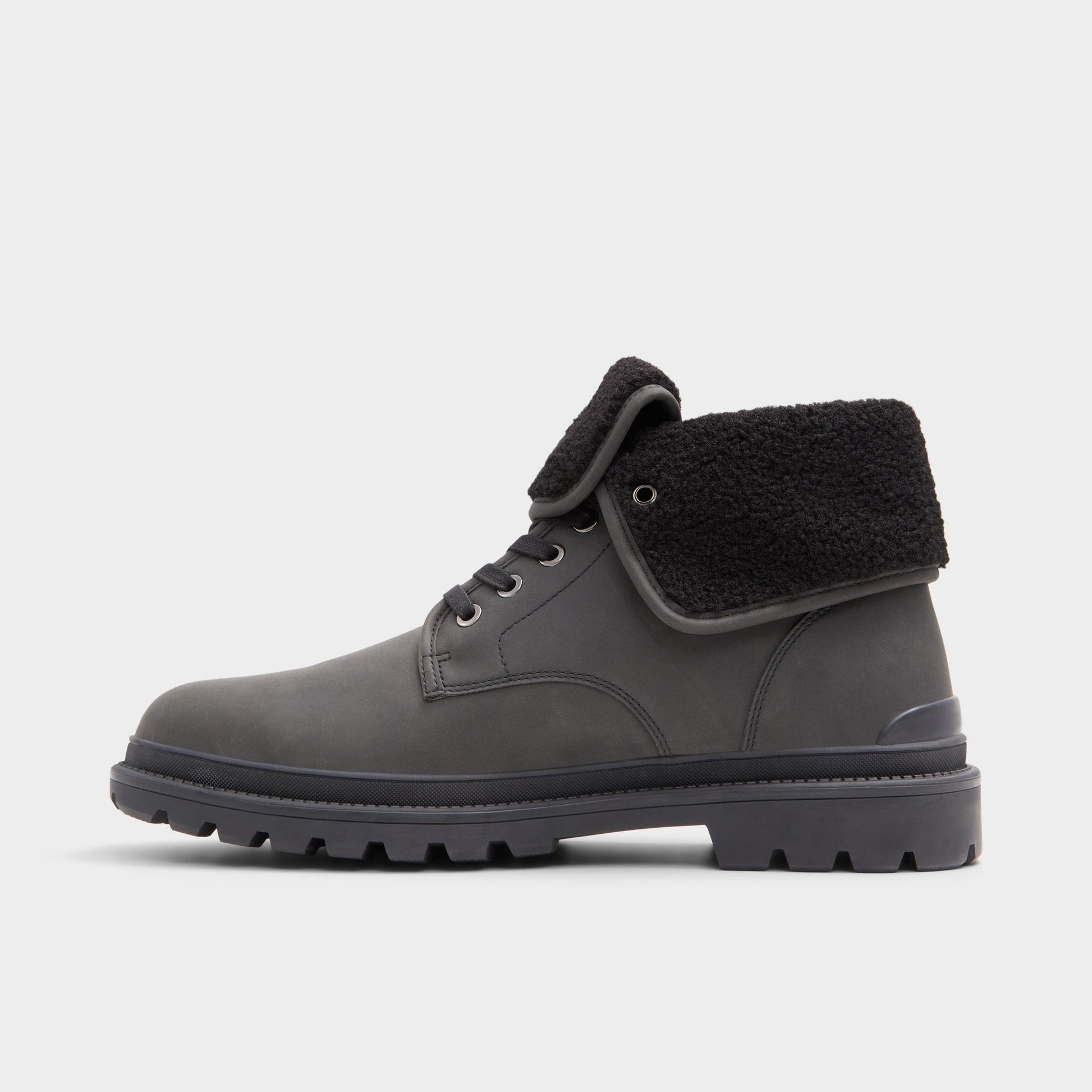 Side view of Black Preliand Lace-up boot