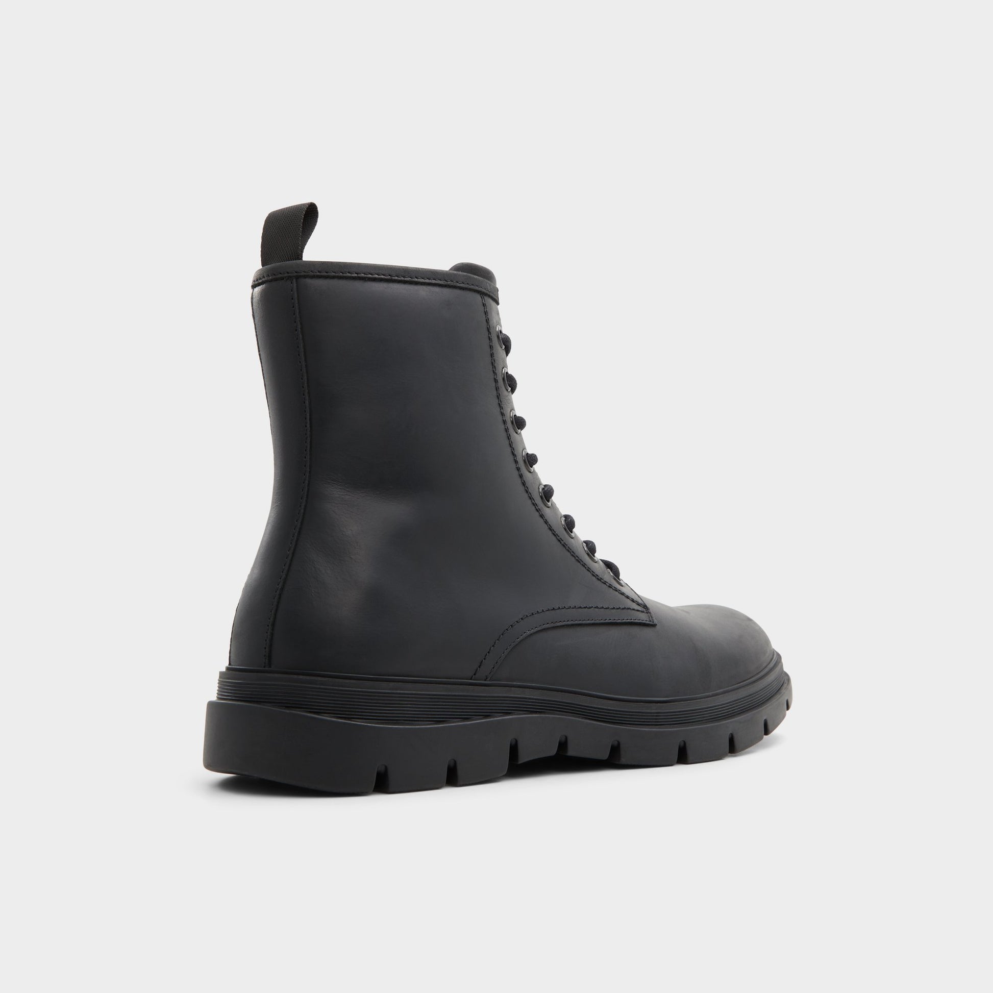 Three-quarter angle of Other Black Graveldiver Lace-up boot's back side
