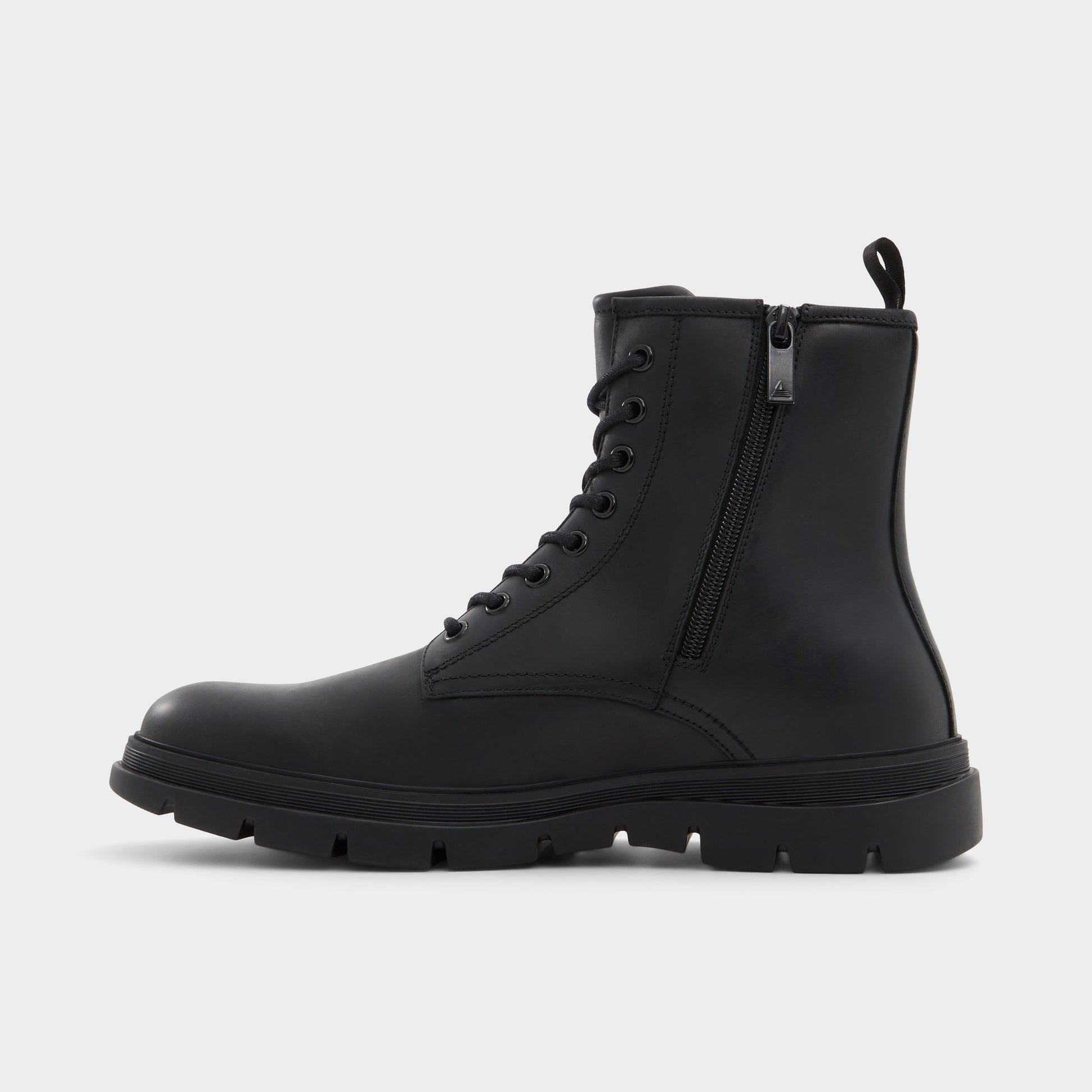 Side view of Other Black Graveldiver Lace-up boot