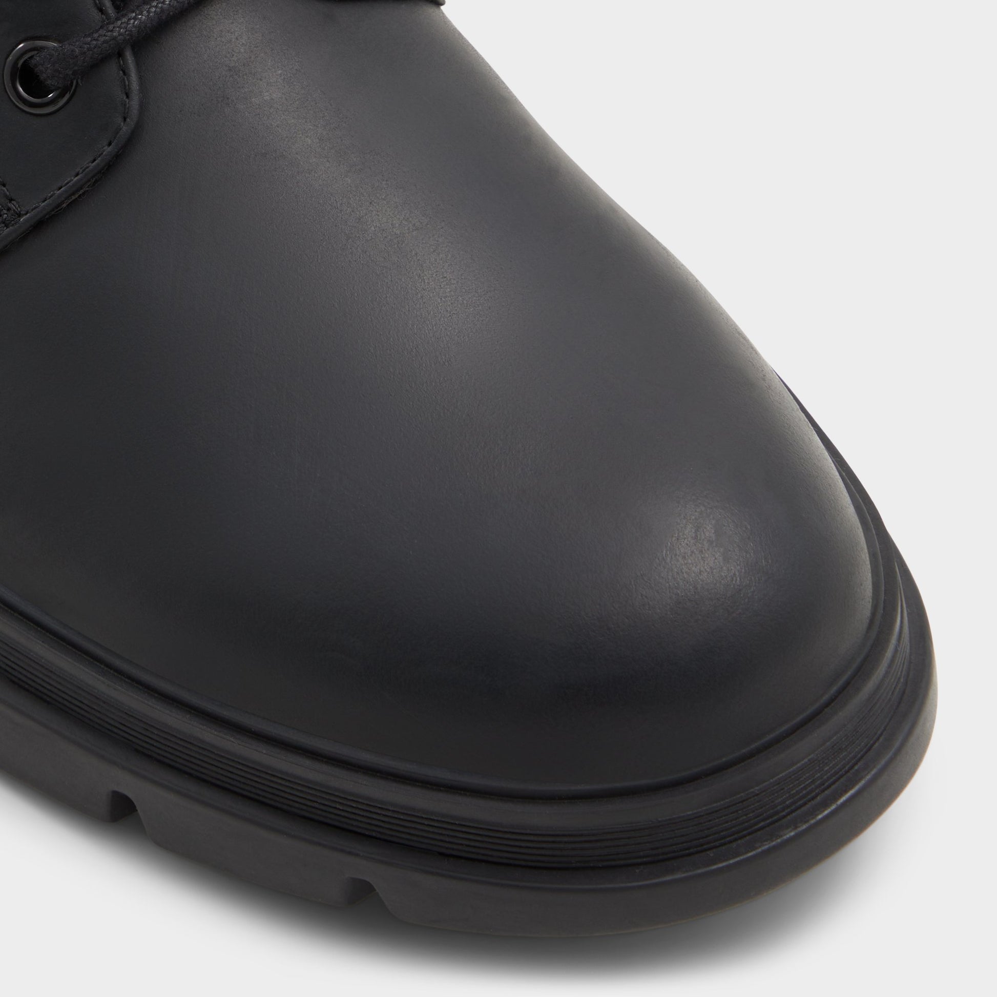 Close-up of the Other Black Graveldiver Lace-up boot