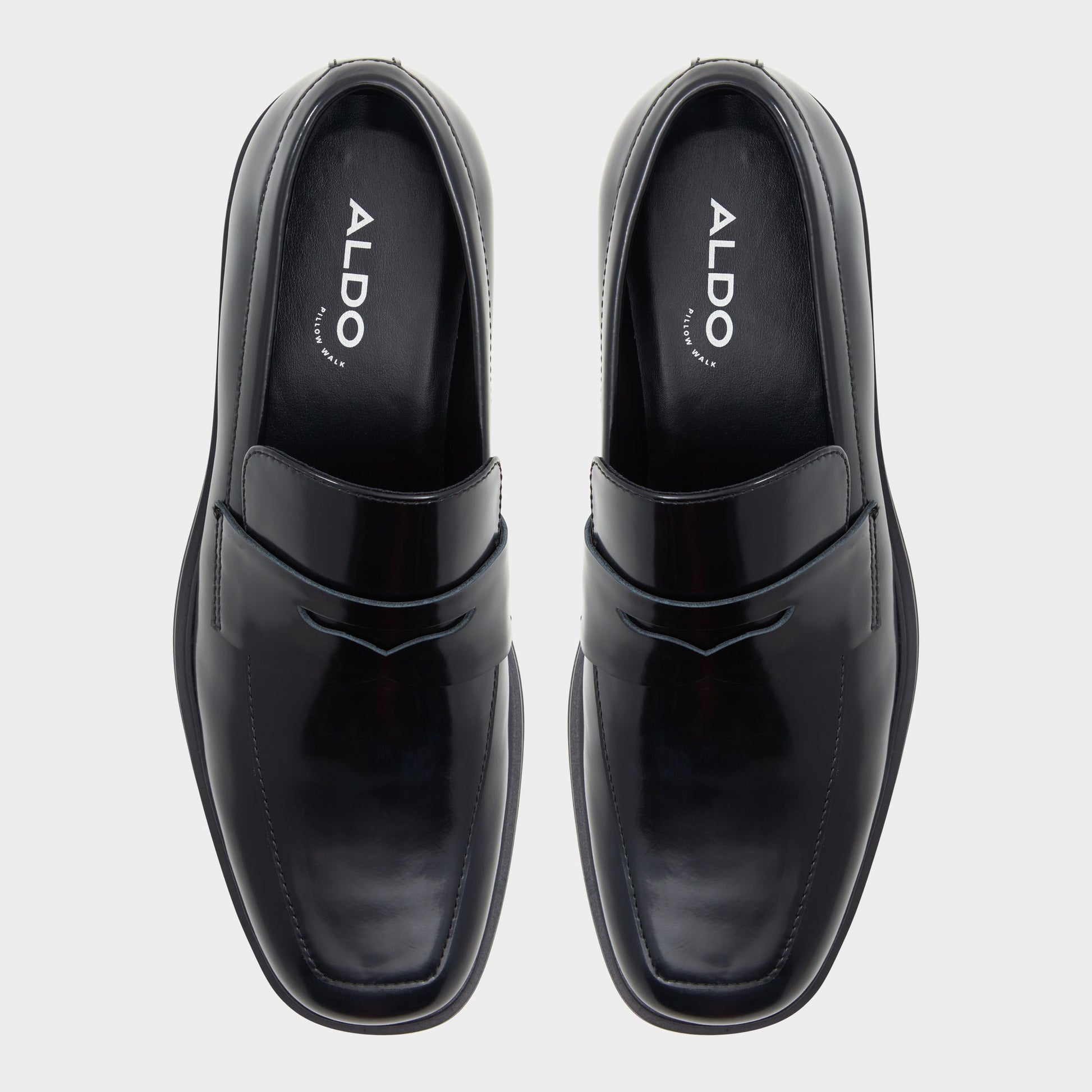Top-down view of the Black Luka Loafer