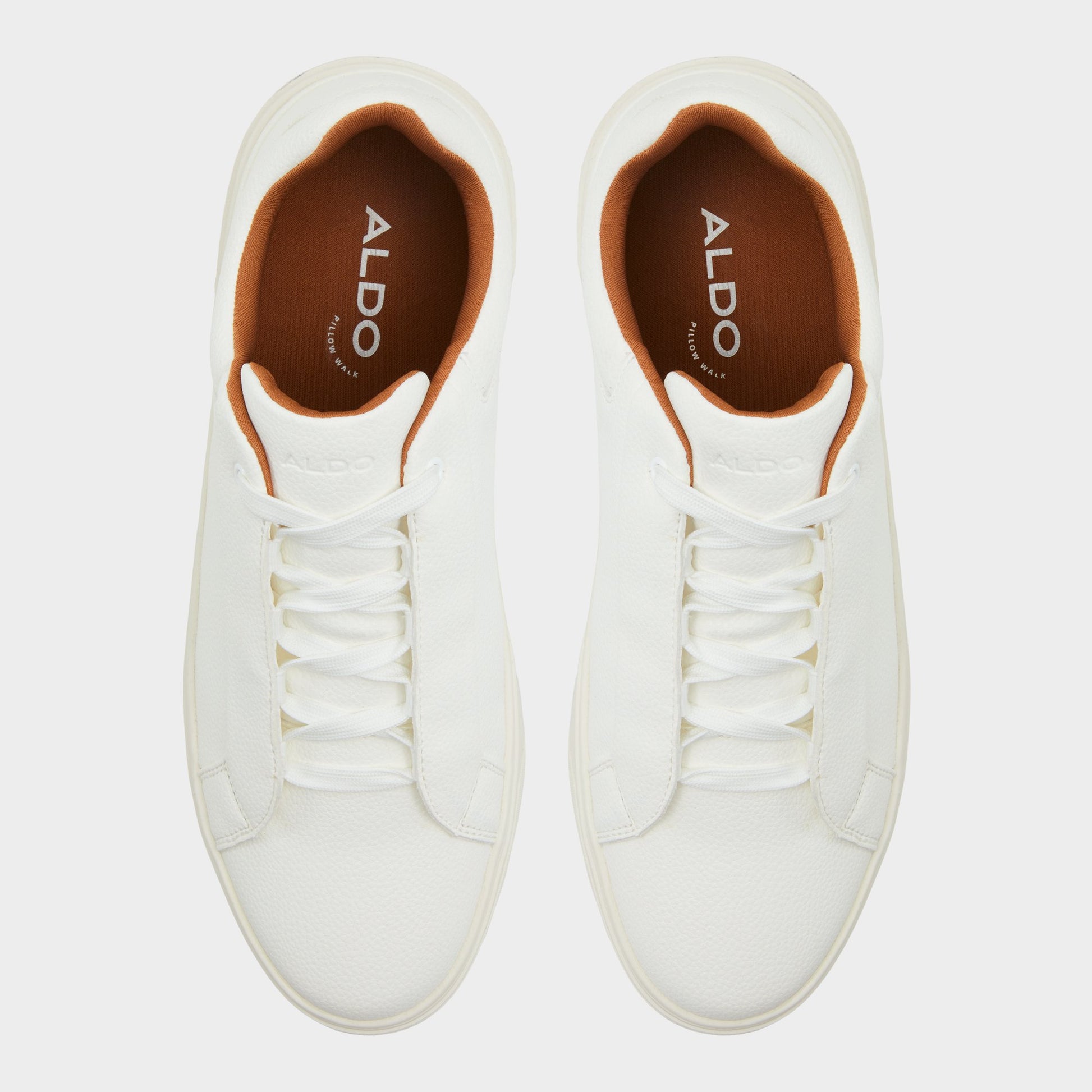 Top-down view of the White Luton Low top sneaker