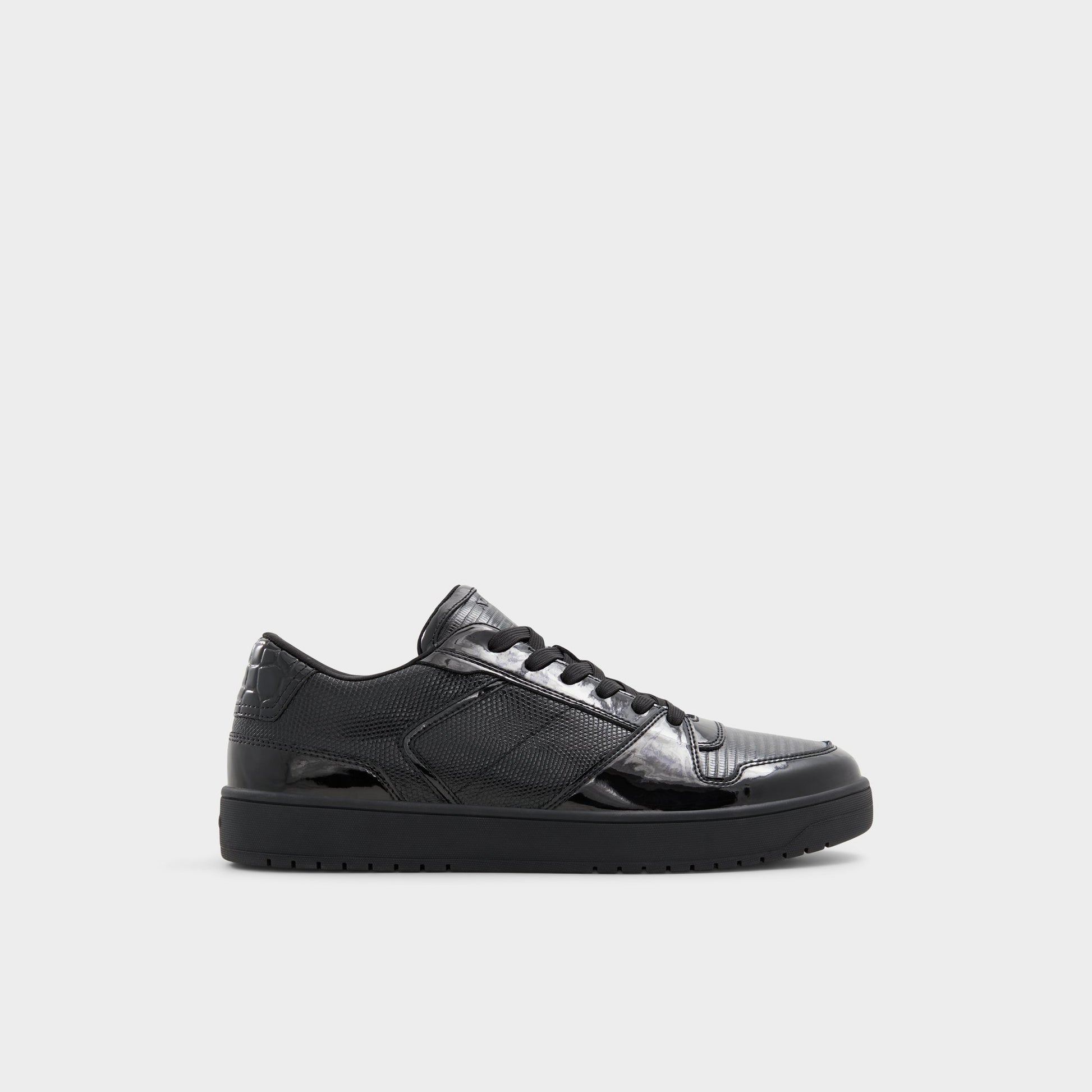 Main View of Black Zethan Low top sneaker for Mens