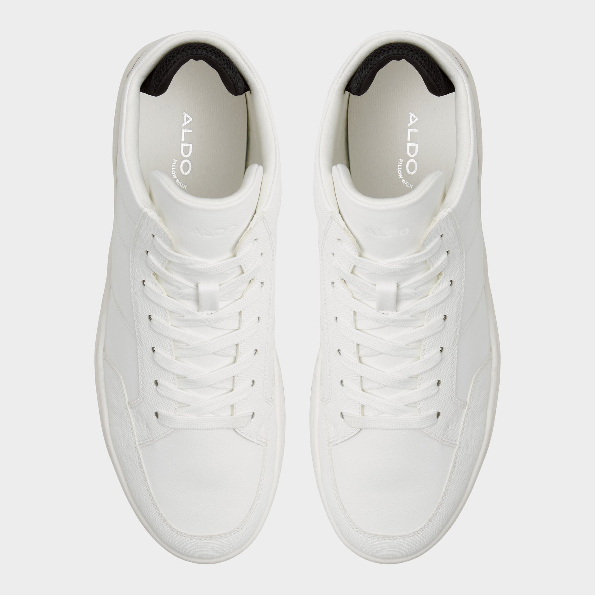 Top-down view of the White Victor High top sneaker