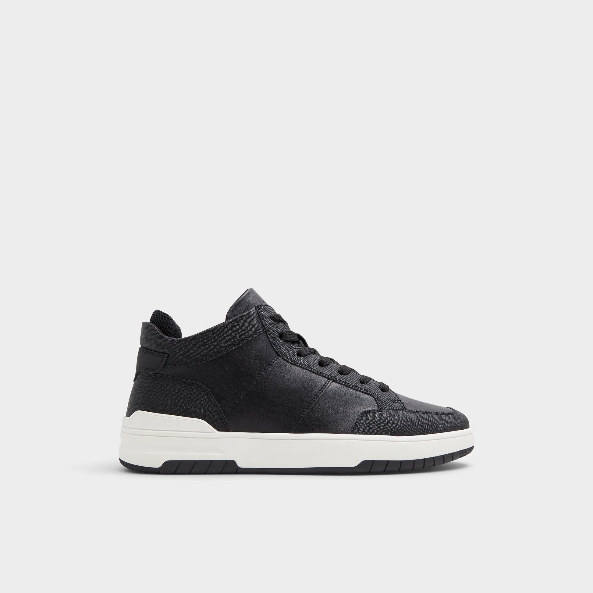 Main View of Black Victor High top sneaker for Mens
