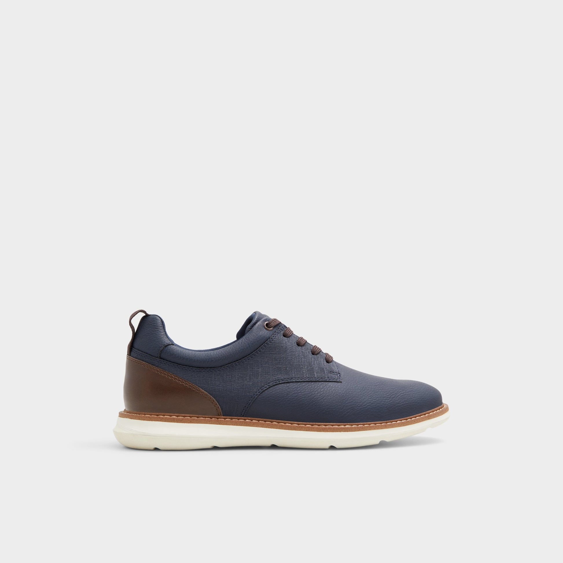 Main View of Navy Preth Oxford shoe for Mens