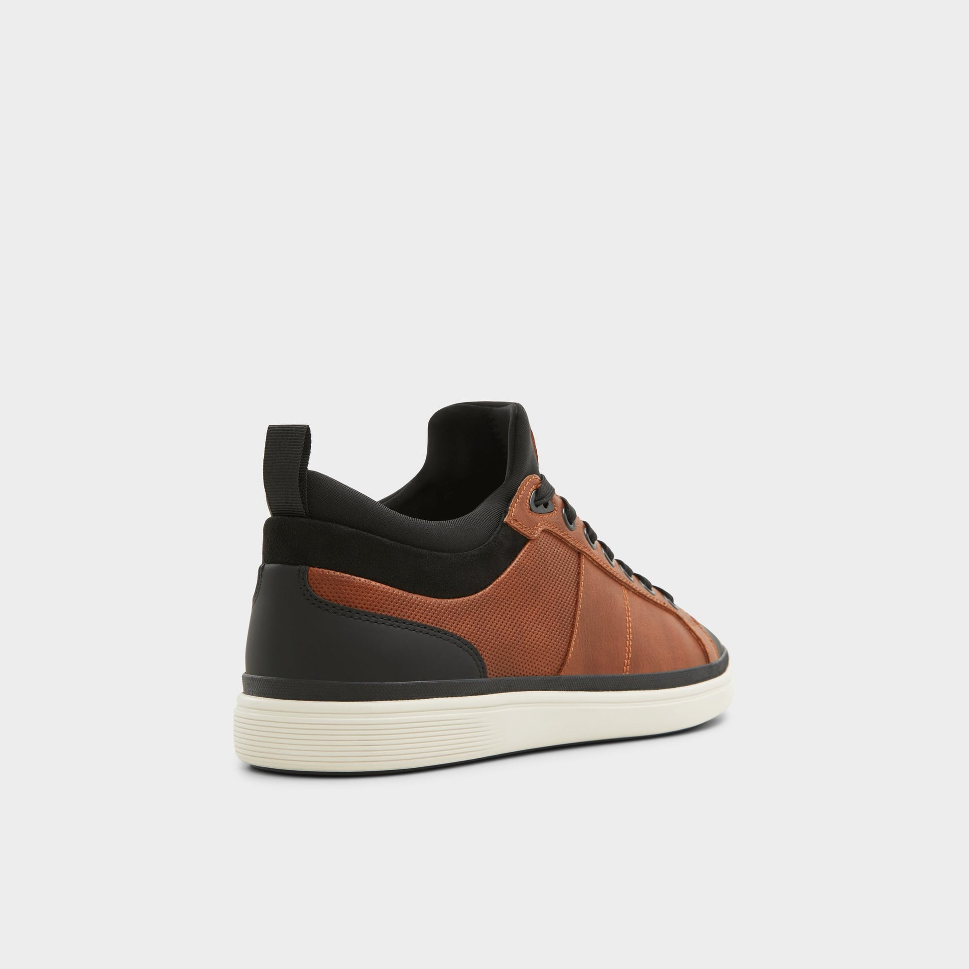 Three-quarter angle of Light Brown Salloker Low top sneaker's back side
