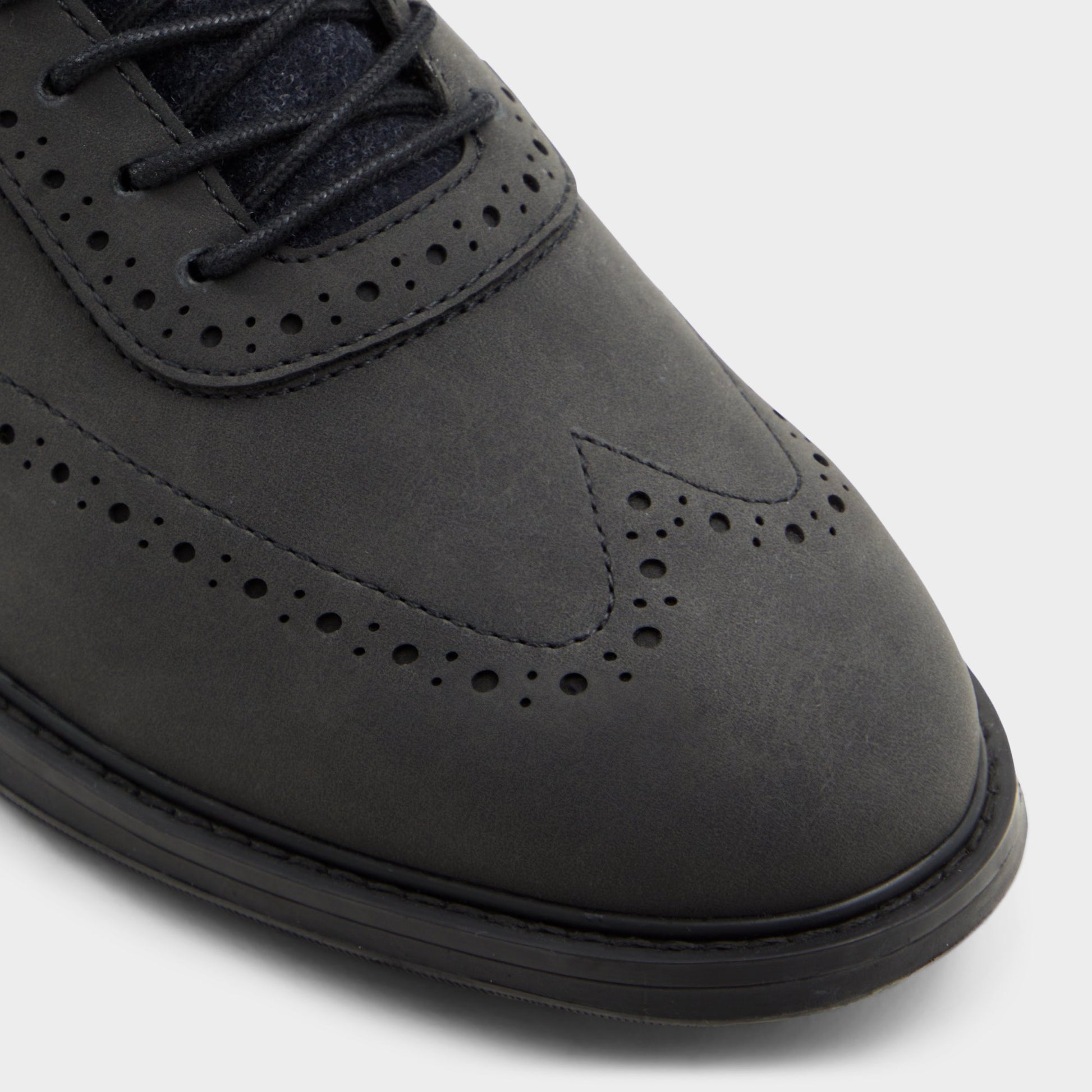 Close-up of the Black Kalister Oxford shoe