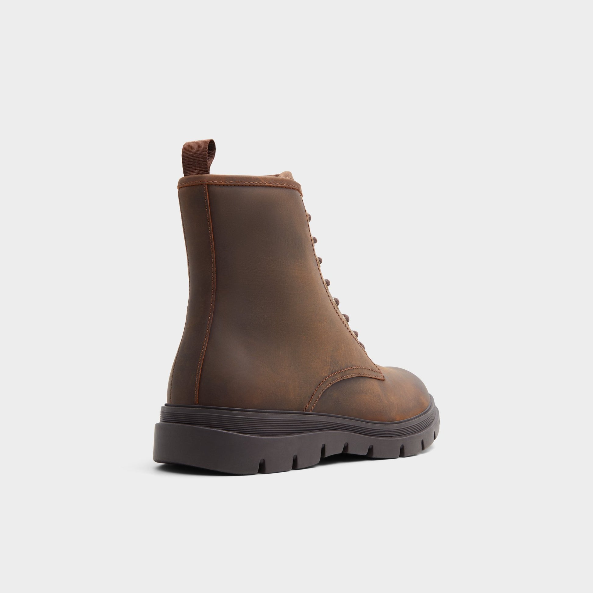 Three-quarter angle of Brown Graveldiver2 Lace-up boot's back side