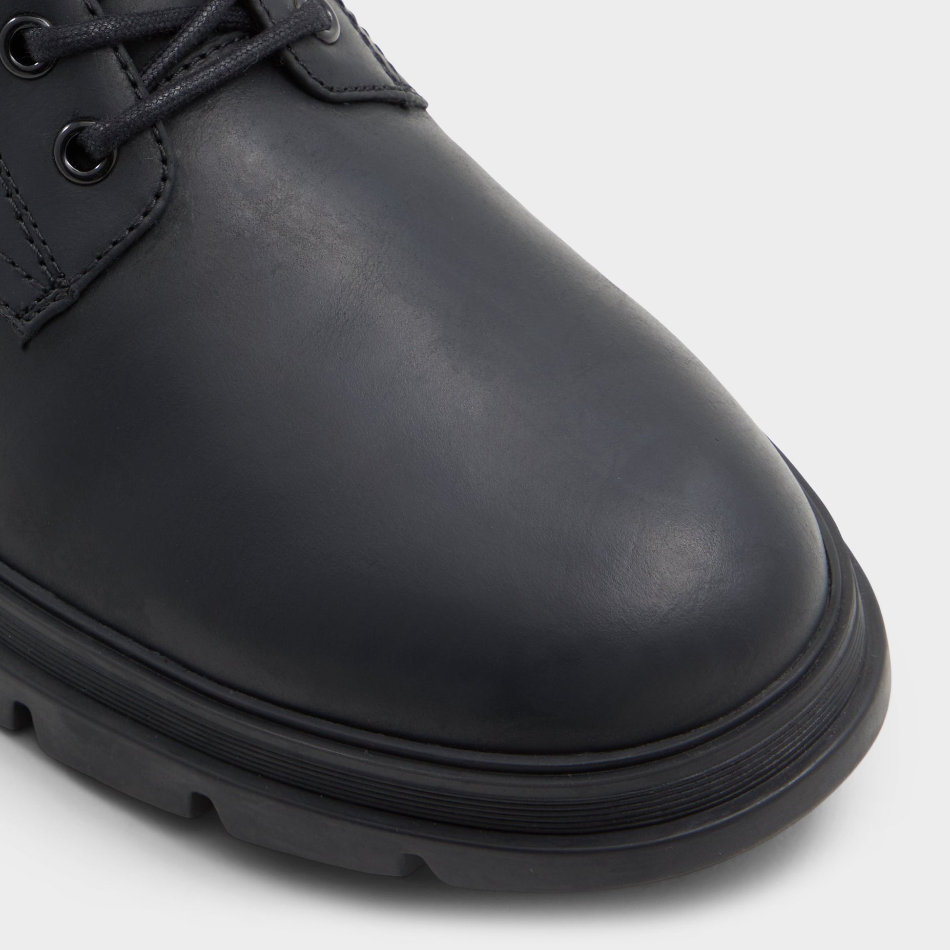 Close-up of the Open Black Graveldiver2 Lace-up boot