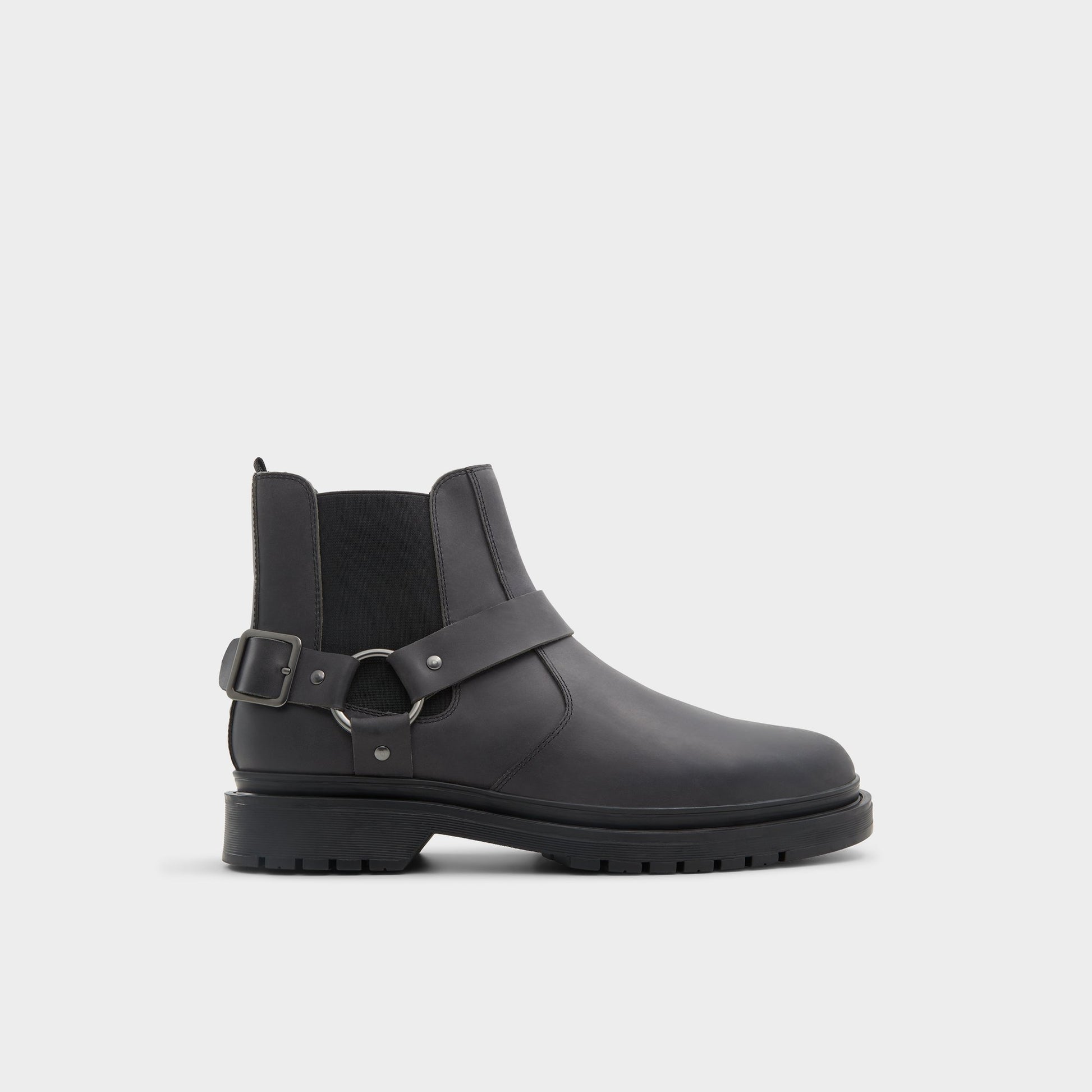 Vue principale de Noir Oren Botte de moto pour Hommes