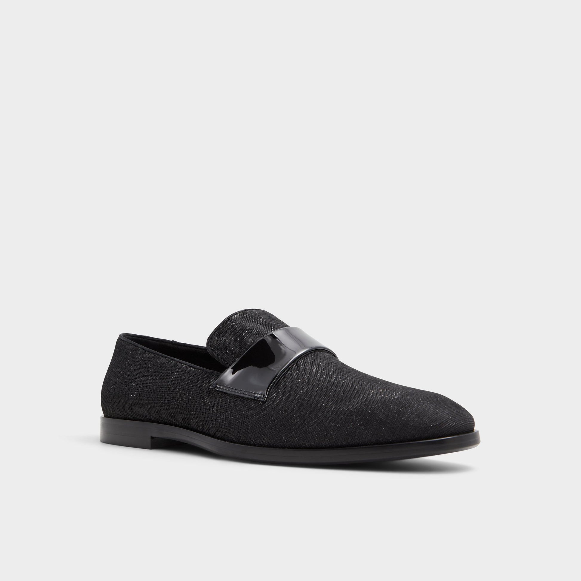 Three-quarter angle of Other Black Brantley Loafer's front side