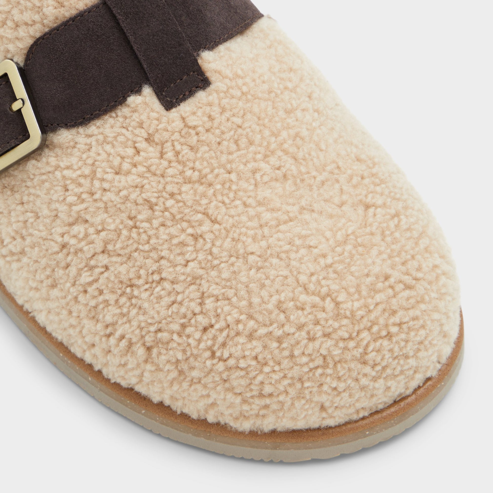Close-up of the Beige Kellan Mule