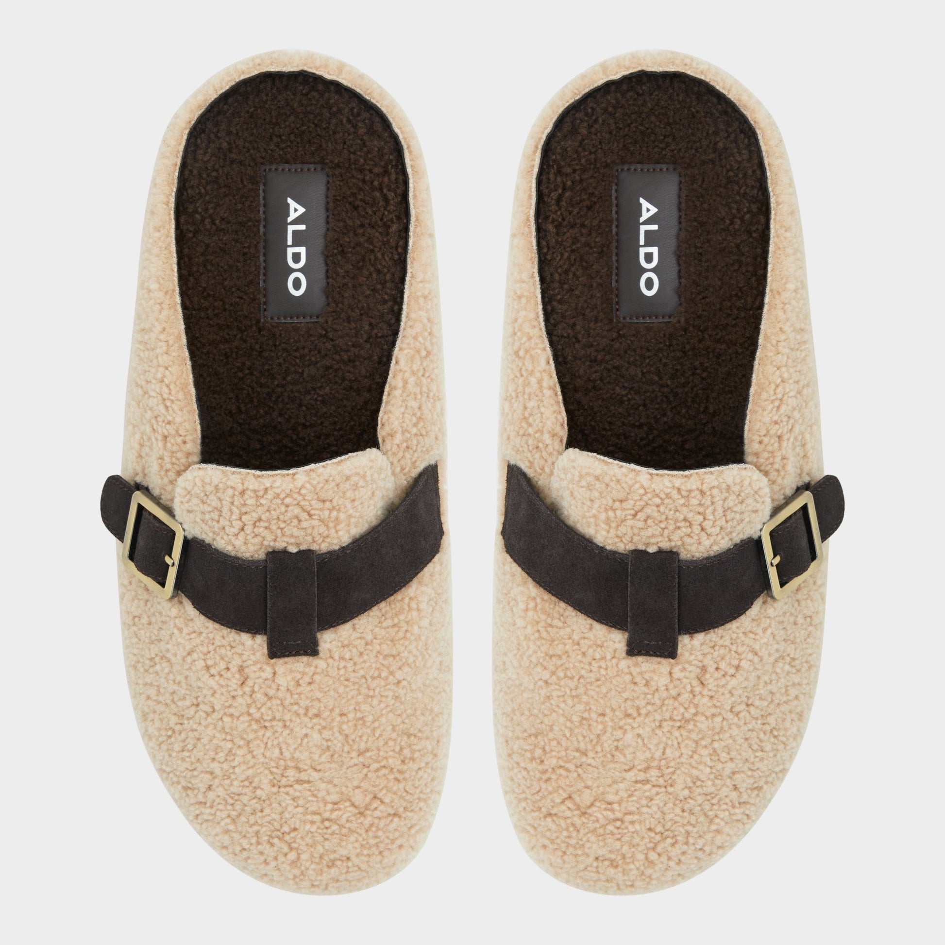Top-down view of the Beige Kellan Mule