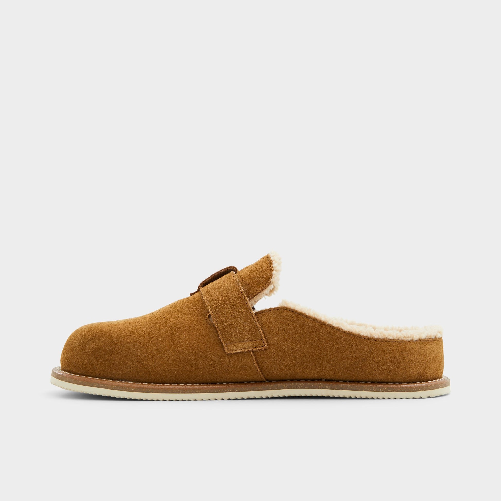 Side view of Cognac Kellan Mule