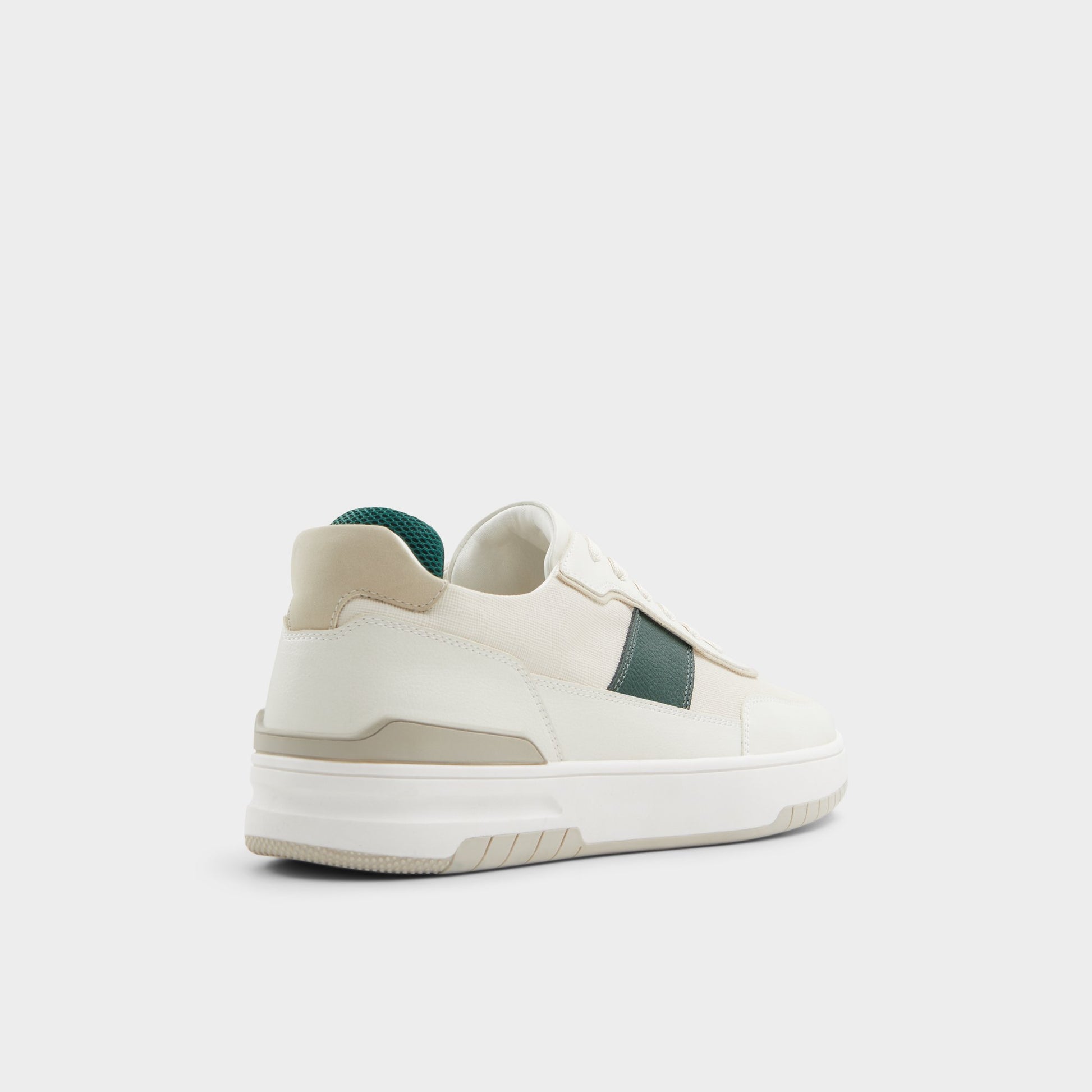Three-quarter angle of Natural Creed Low top sneaker's back side