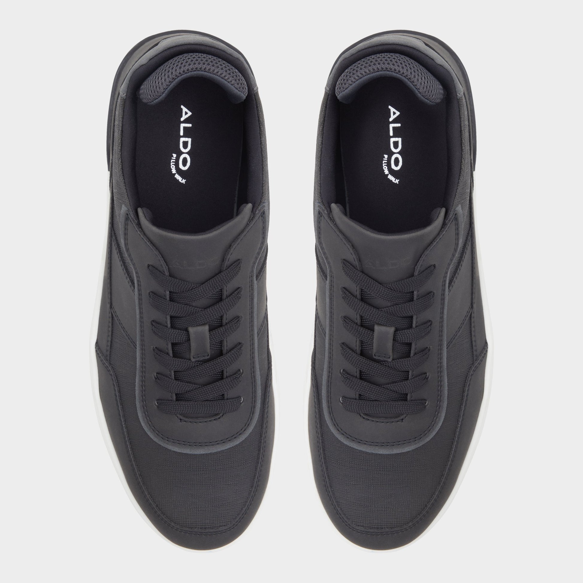 Top-down view of the Black Creed Low top sneaker