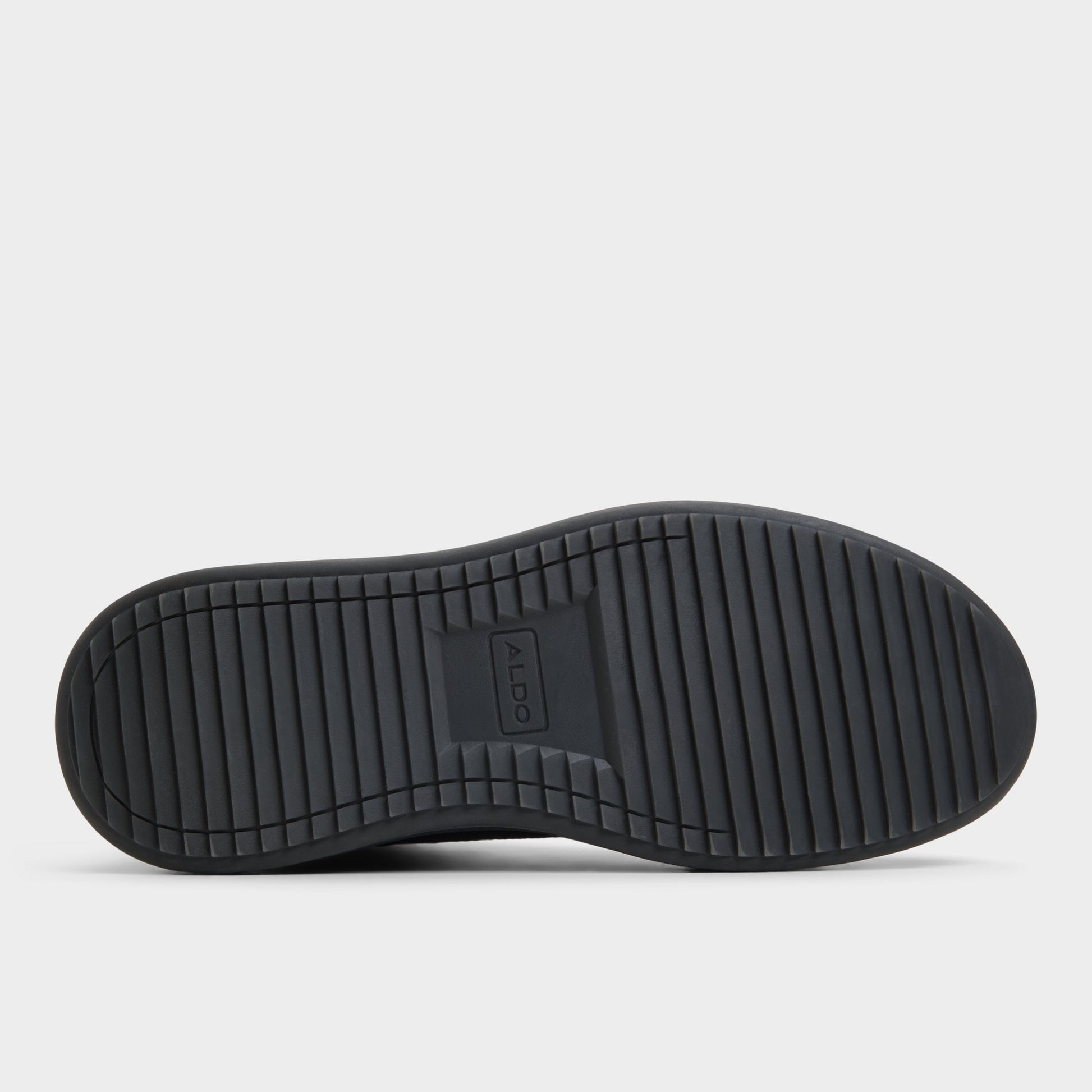 View of Black Stratos Lace-up boot's sole