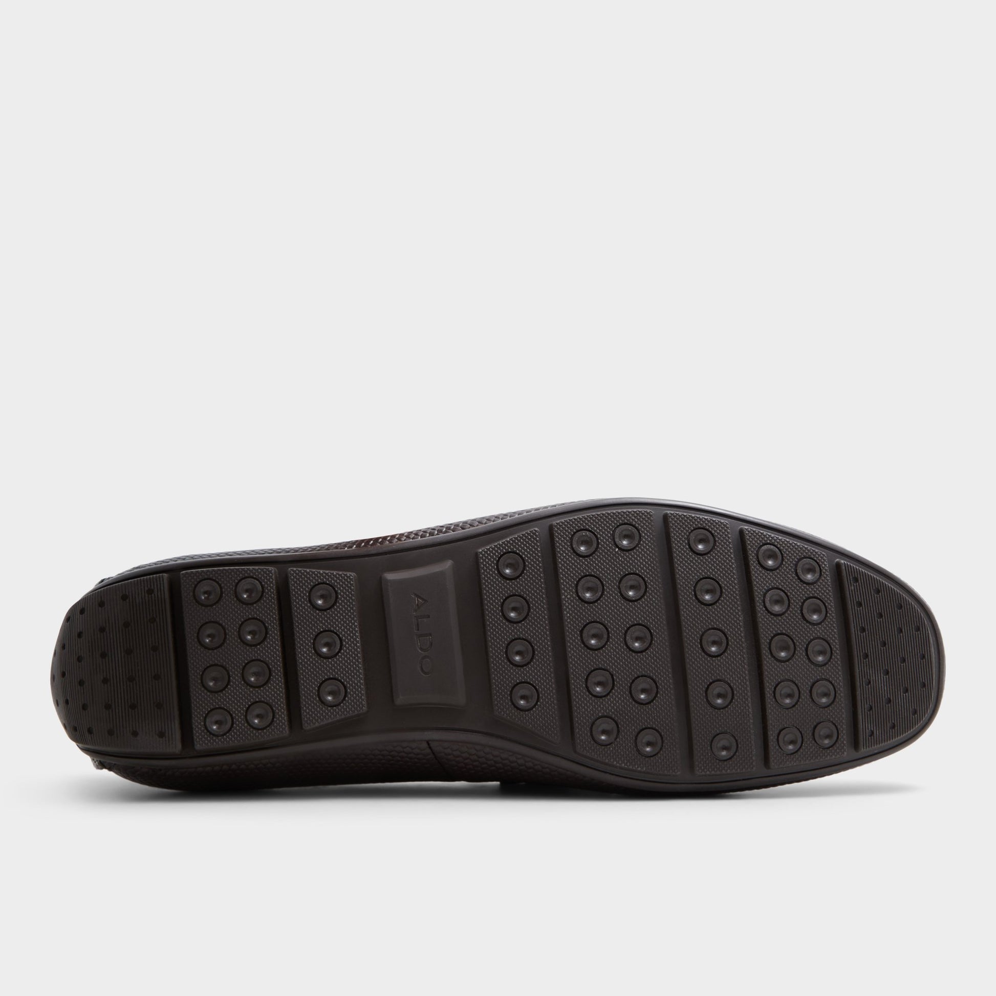 View of Dark Brown Discourse Driving shoe's sole