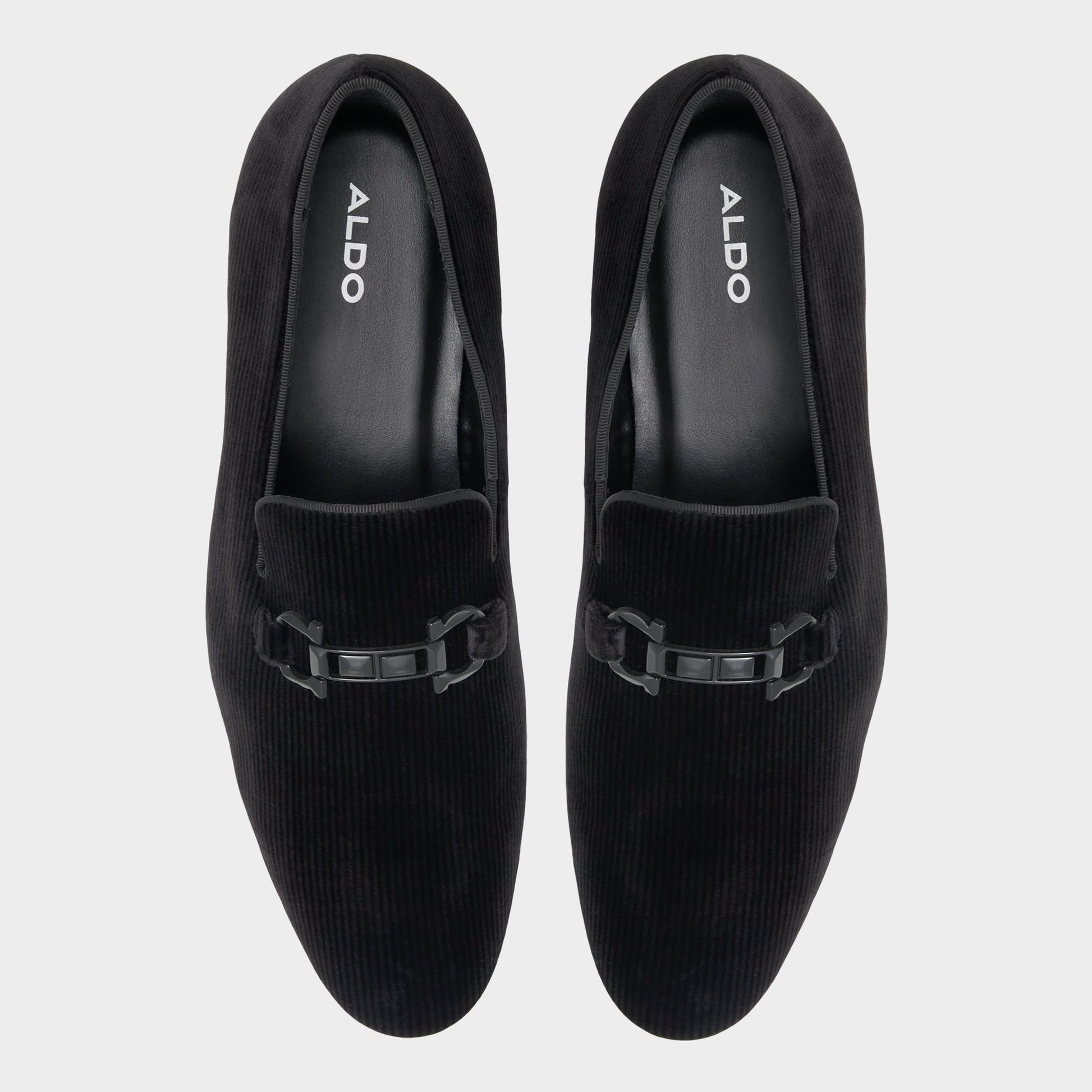 Top-down view of the Other Black Bowtye Loafer