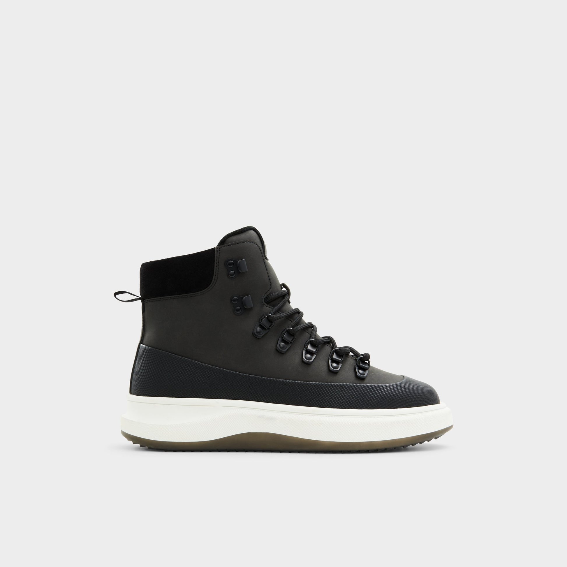 Main View of Black Gibson Lace-up boot for Mens
