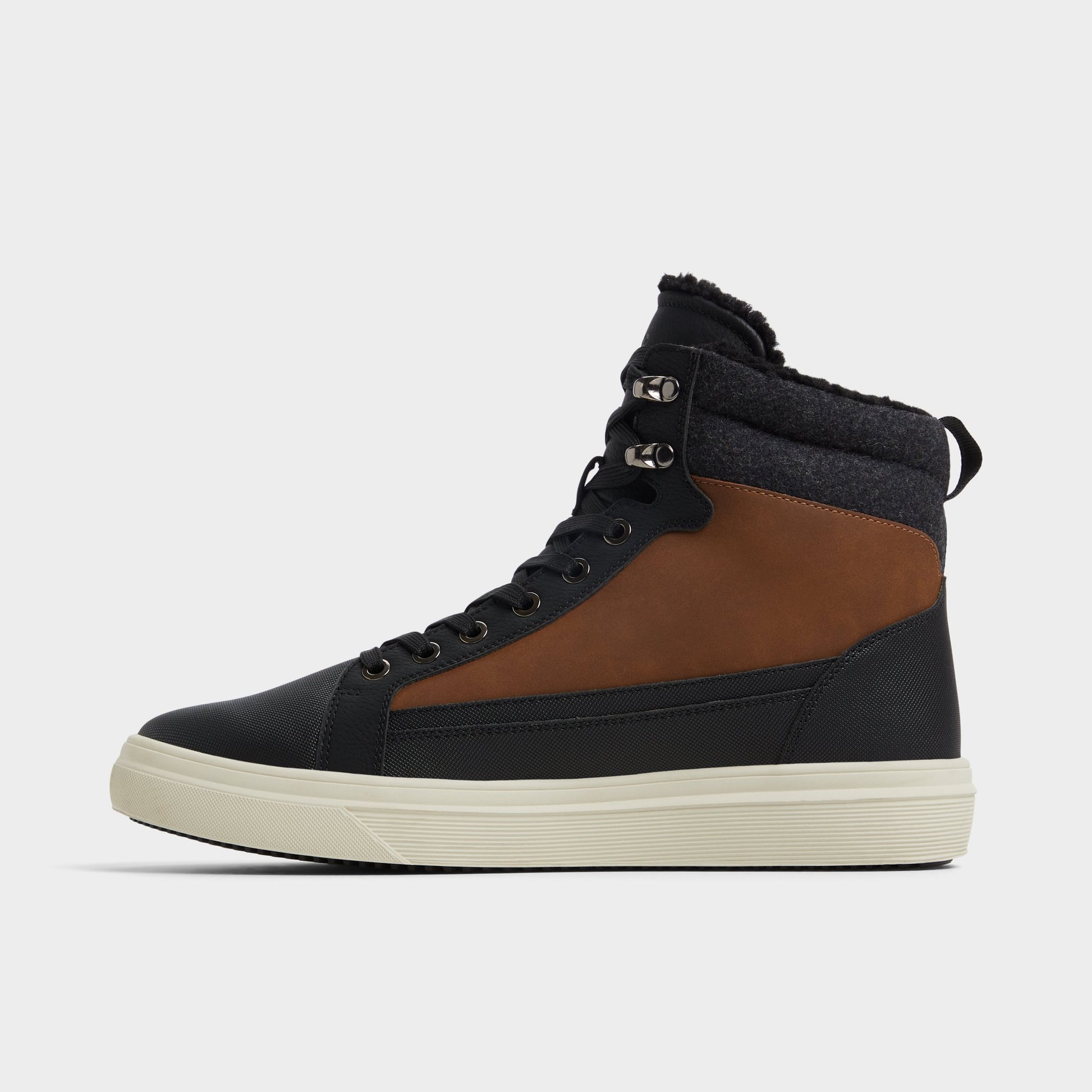Side view of Cognac Tannon Lace-up boot