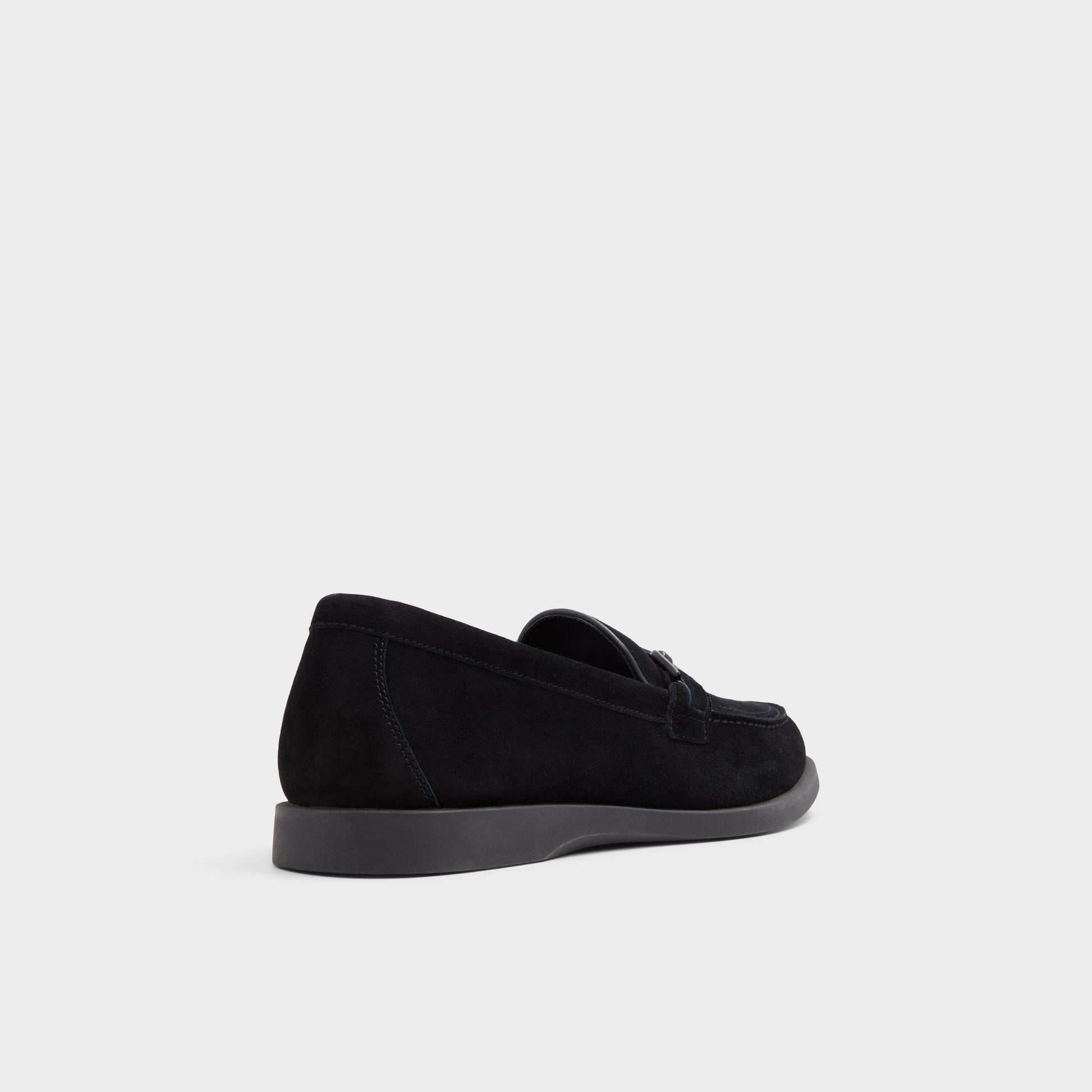 Three-quarter angle of Black Sevul Loafer's back side