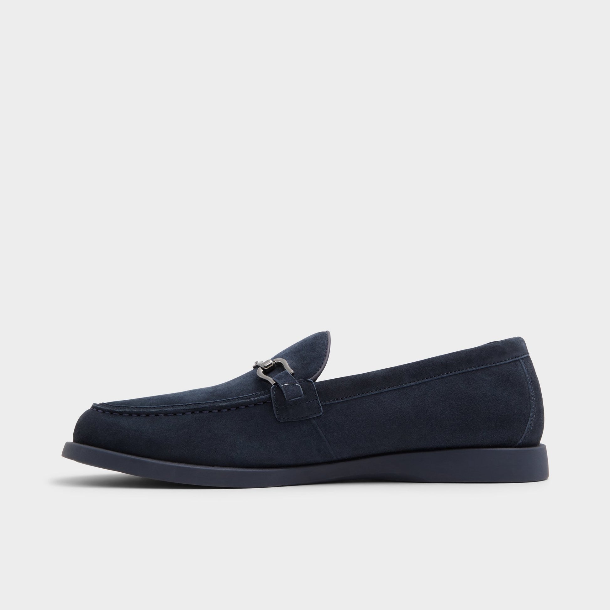 Side view of Navy Sevul Loafer