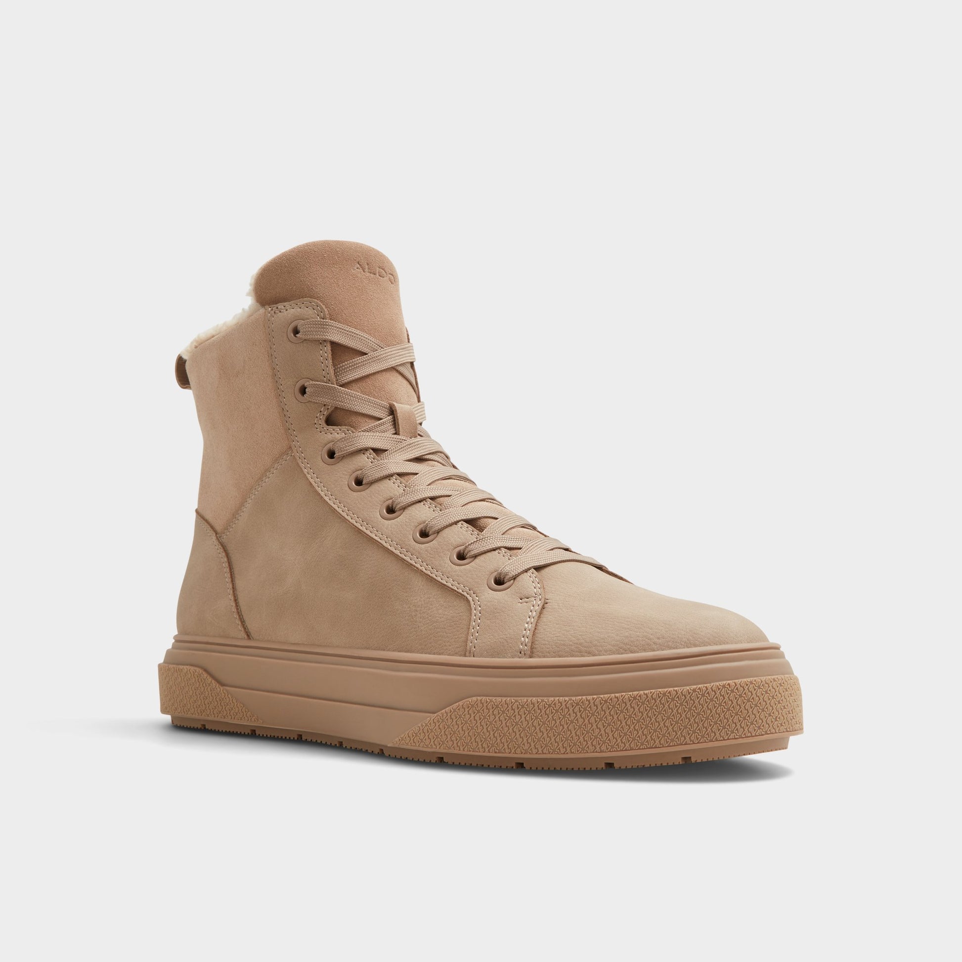 Angle de trois quarts de la face avant de Marron Clair Dusker Lace-up boot