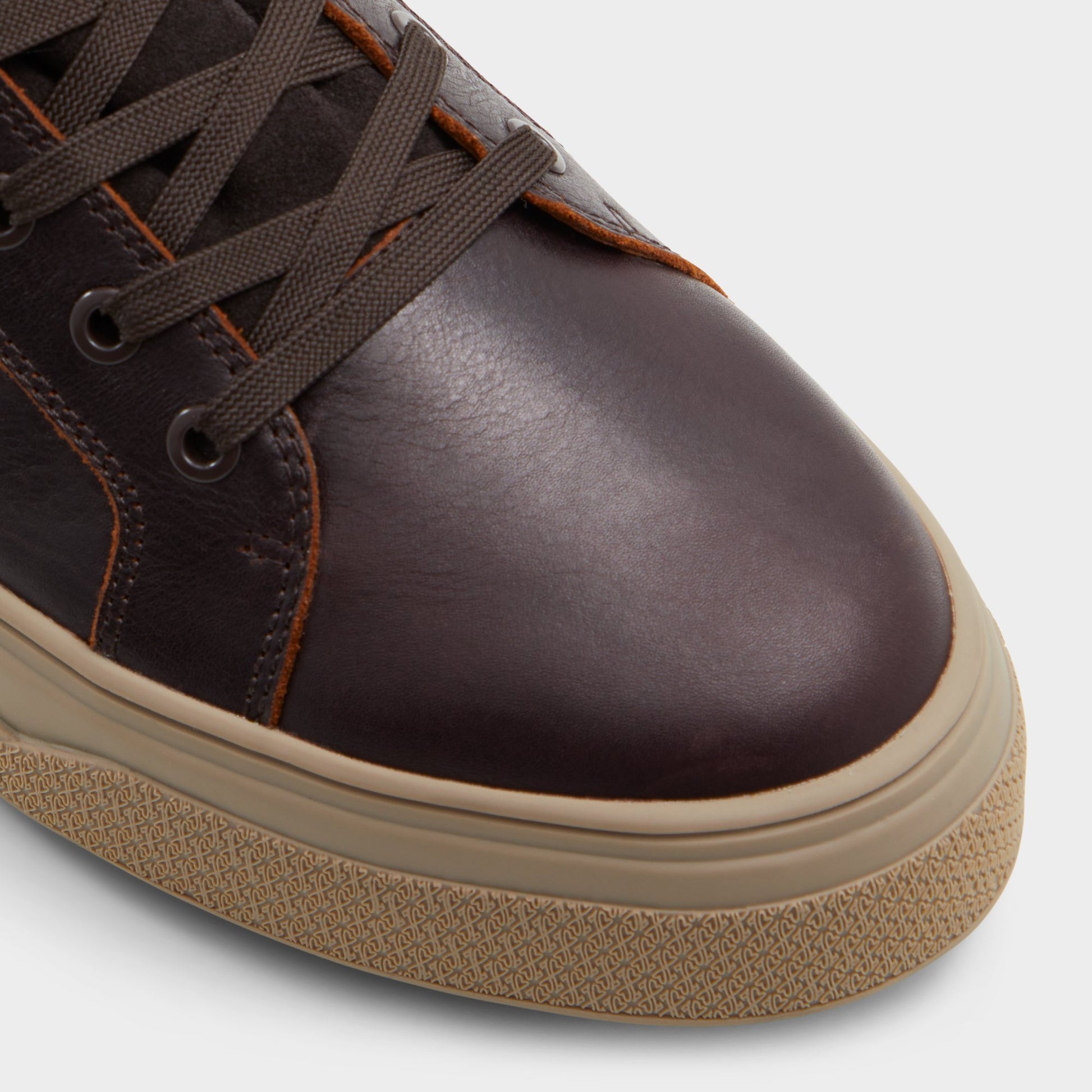 Close-up of the Cognac Dusker Lace-up boot
