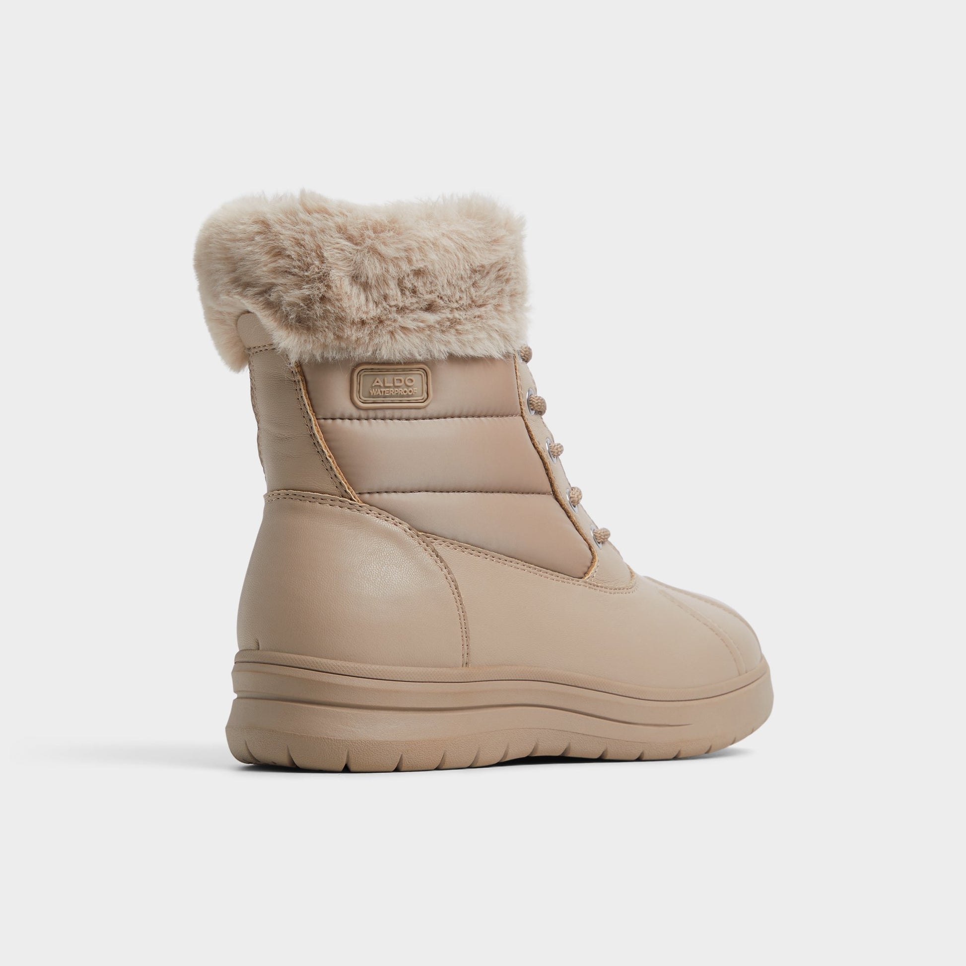 Three-quarter angle of Light Beige Chilly 's back side