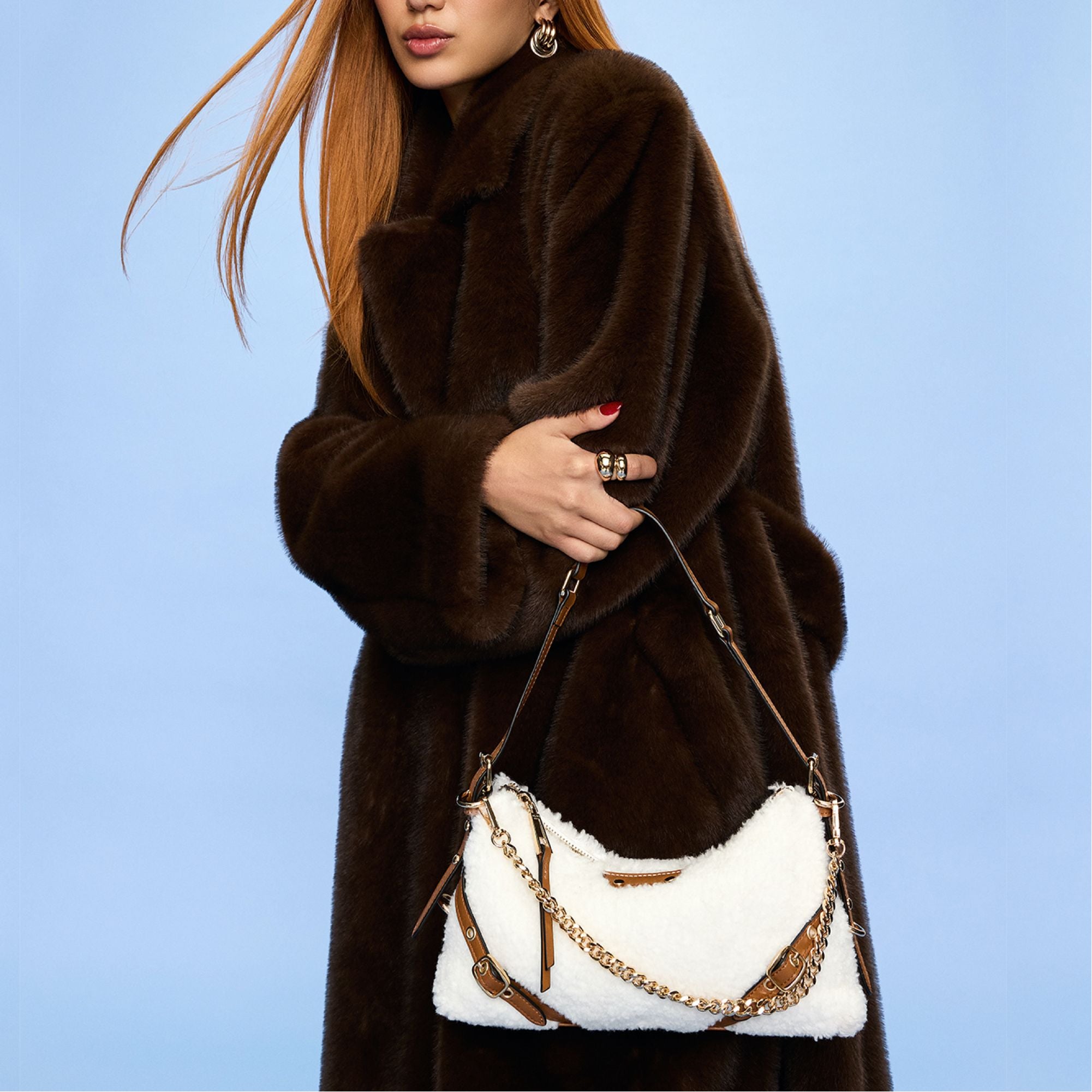 Faralaeliaax Tan Women's Shoulder Bags