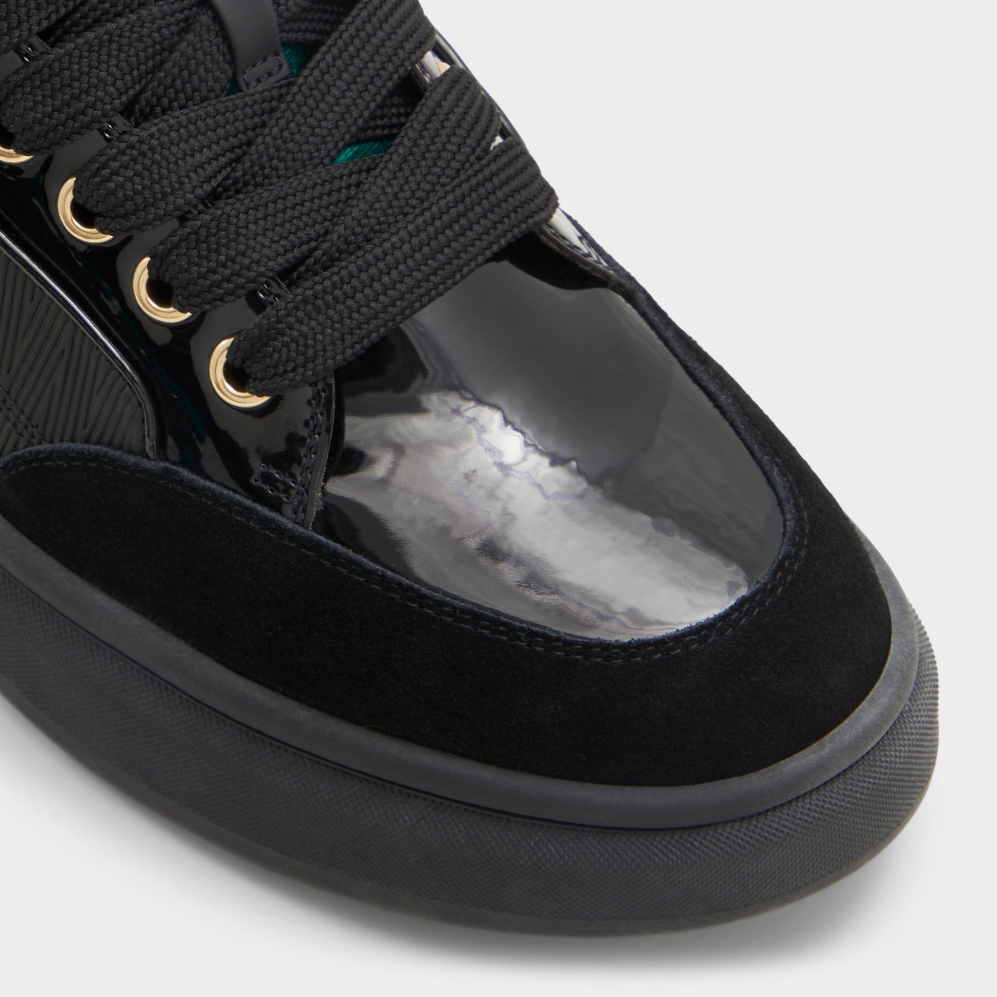 Close-up of the Black Hisroyalozness Wicked x ALDO