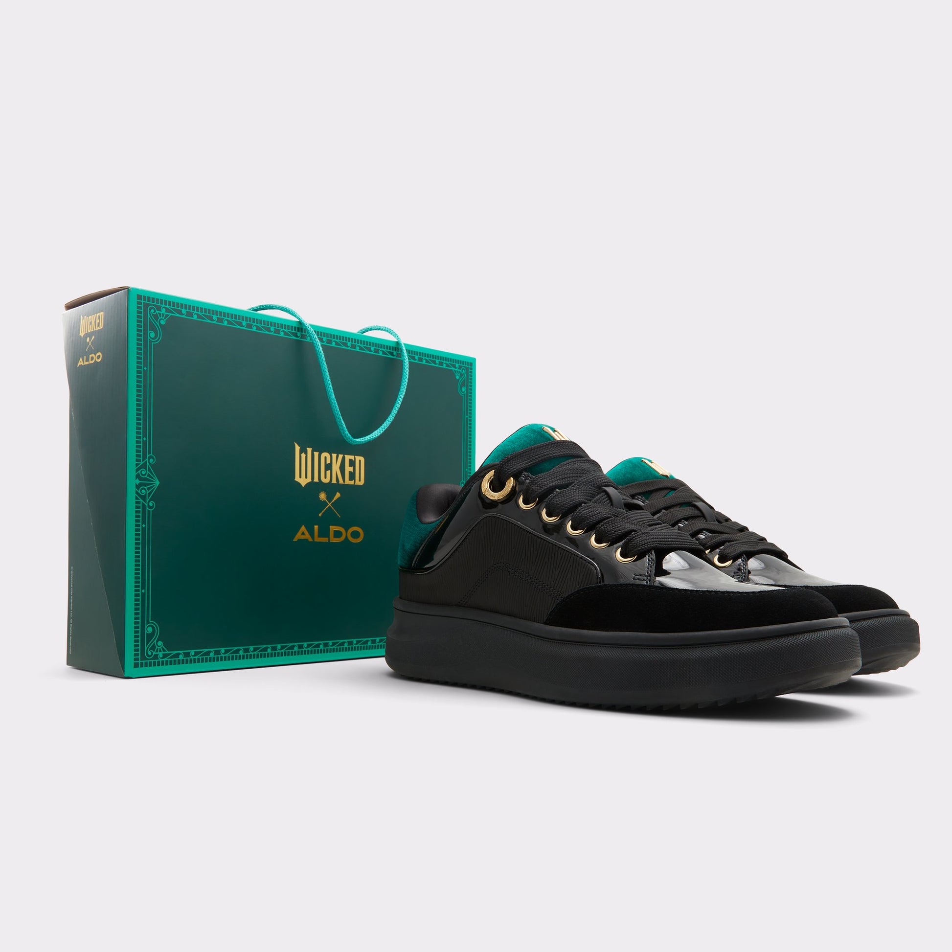 View of Black Hisroyalozness Wicked x ALDO's sole