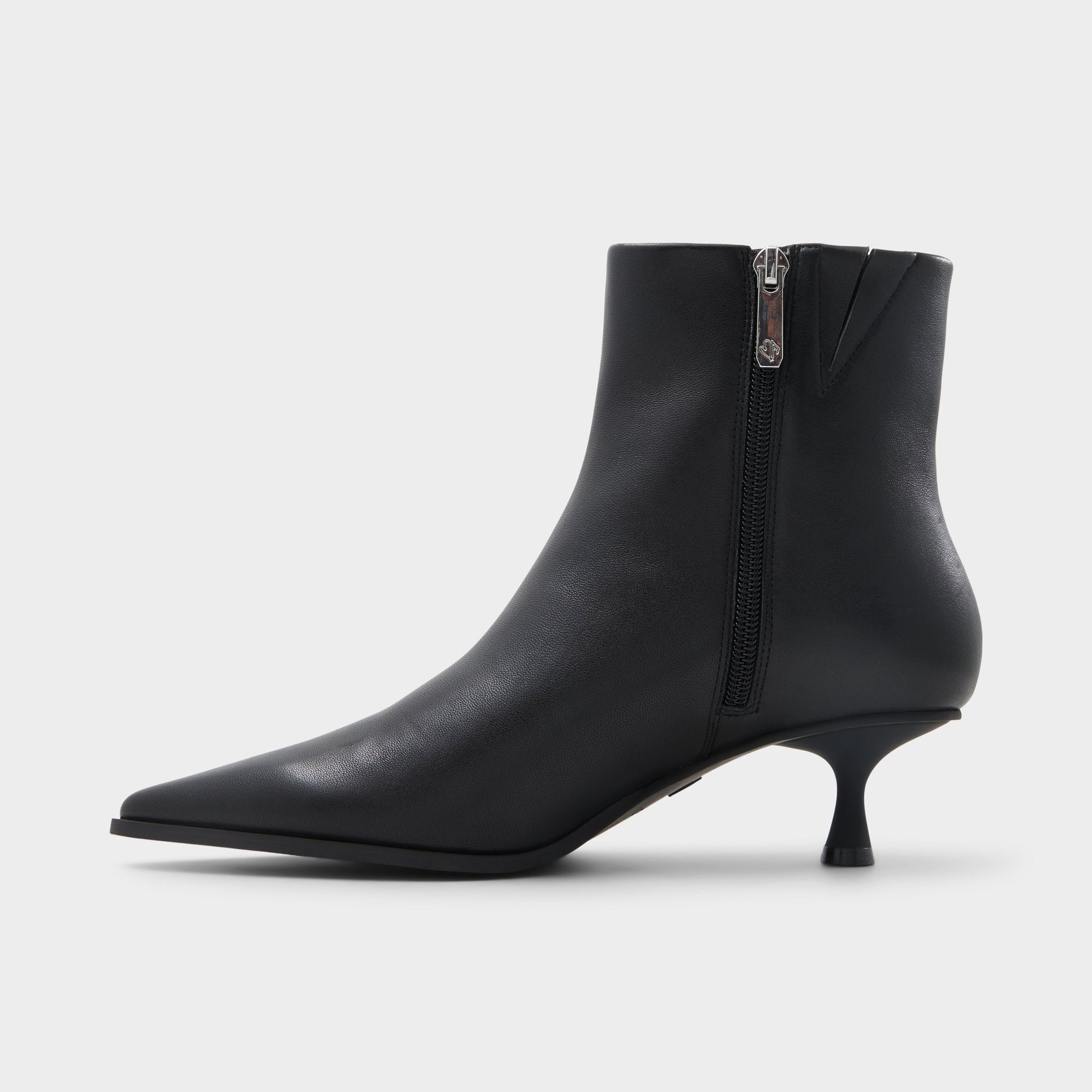 Side view of Black Emmalie Ankle boot