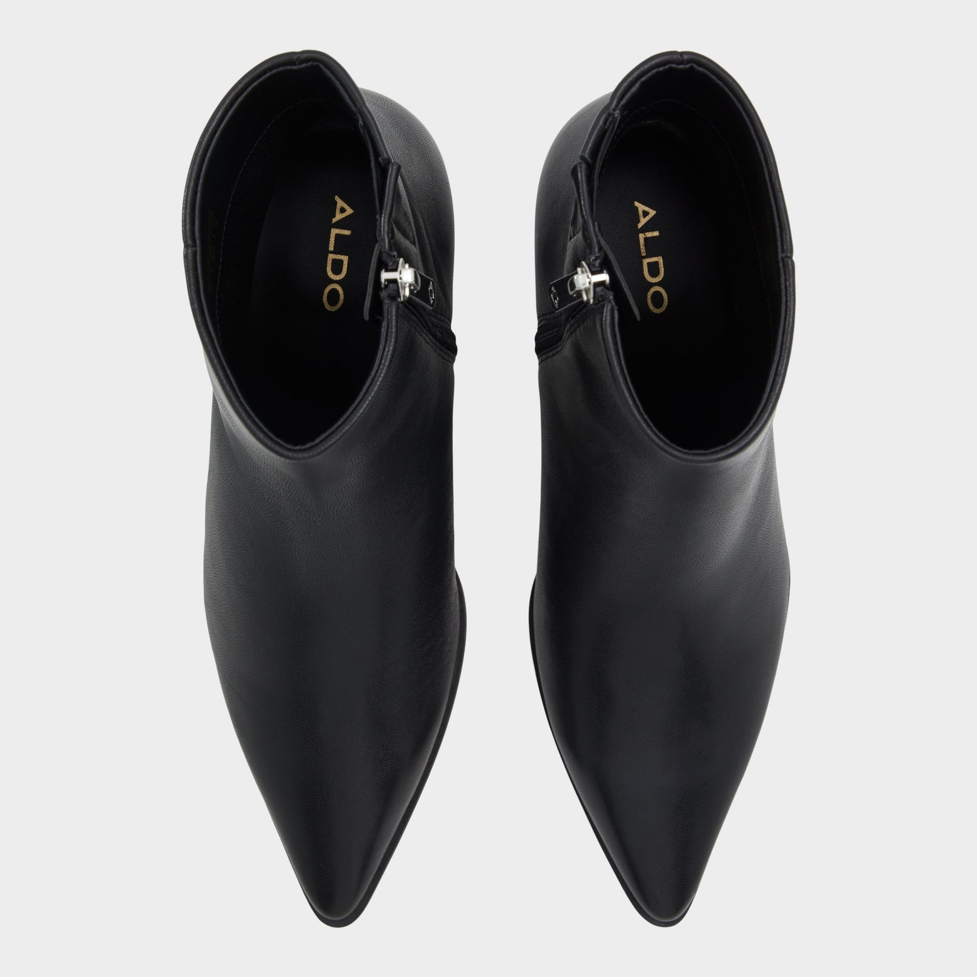 Top-down view of the Black Emmalie Ankle boot
