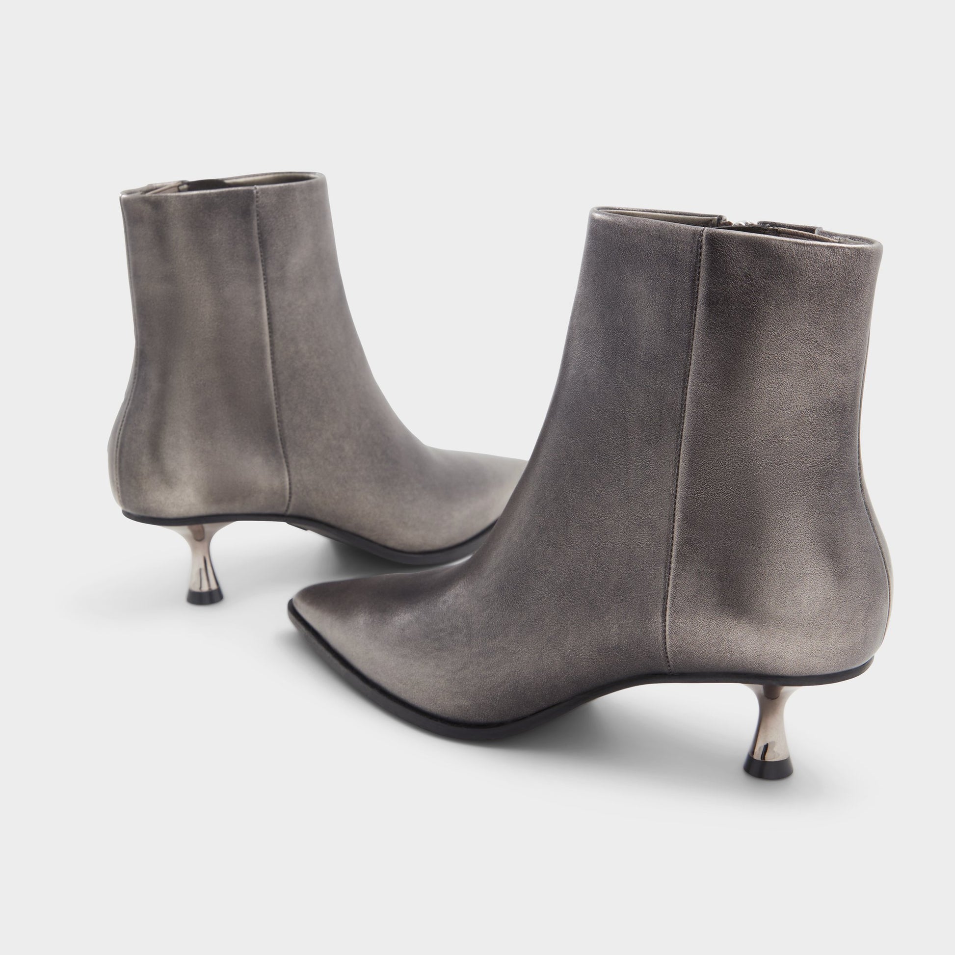 Highlighted view of a pair of Pewter Emmalie Ankle boots