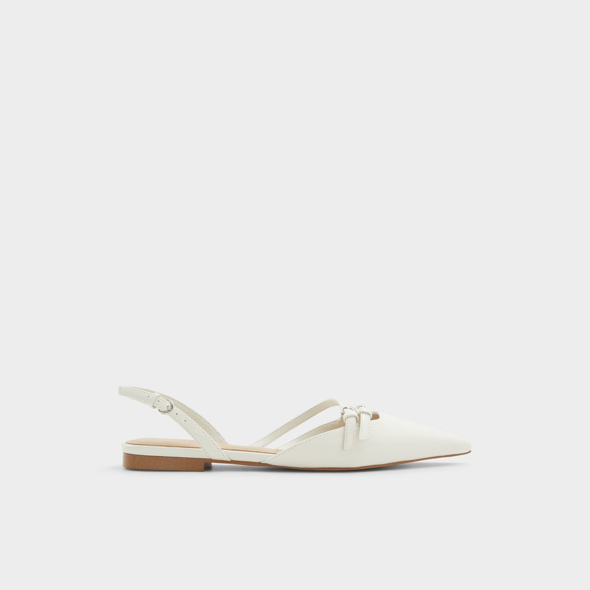 Main View of White/Bone Alanie Slingback ballet flat for Womens