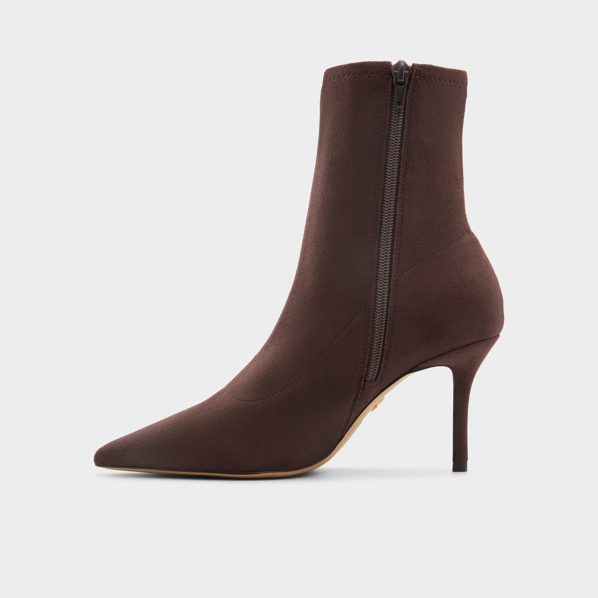 Side view of Dark Brown Larochel Ankle boot