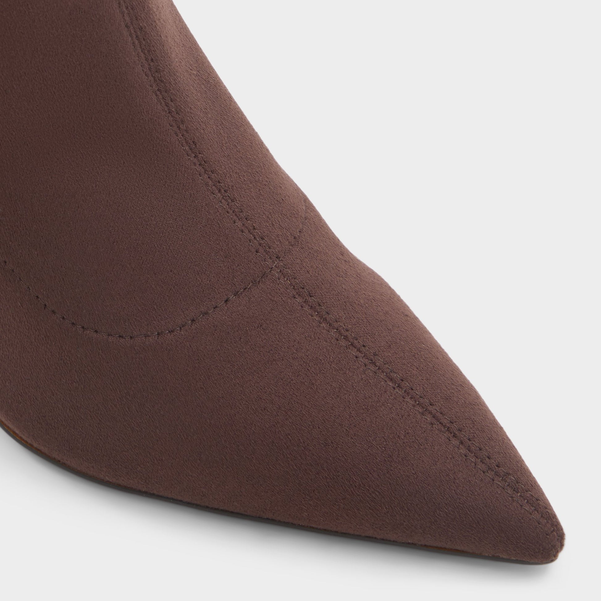 Close-up of the Dark Brown Larochel Ankle boot