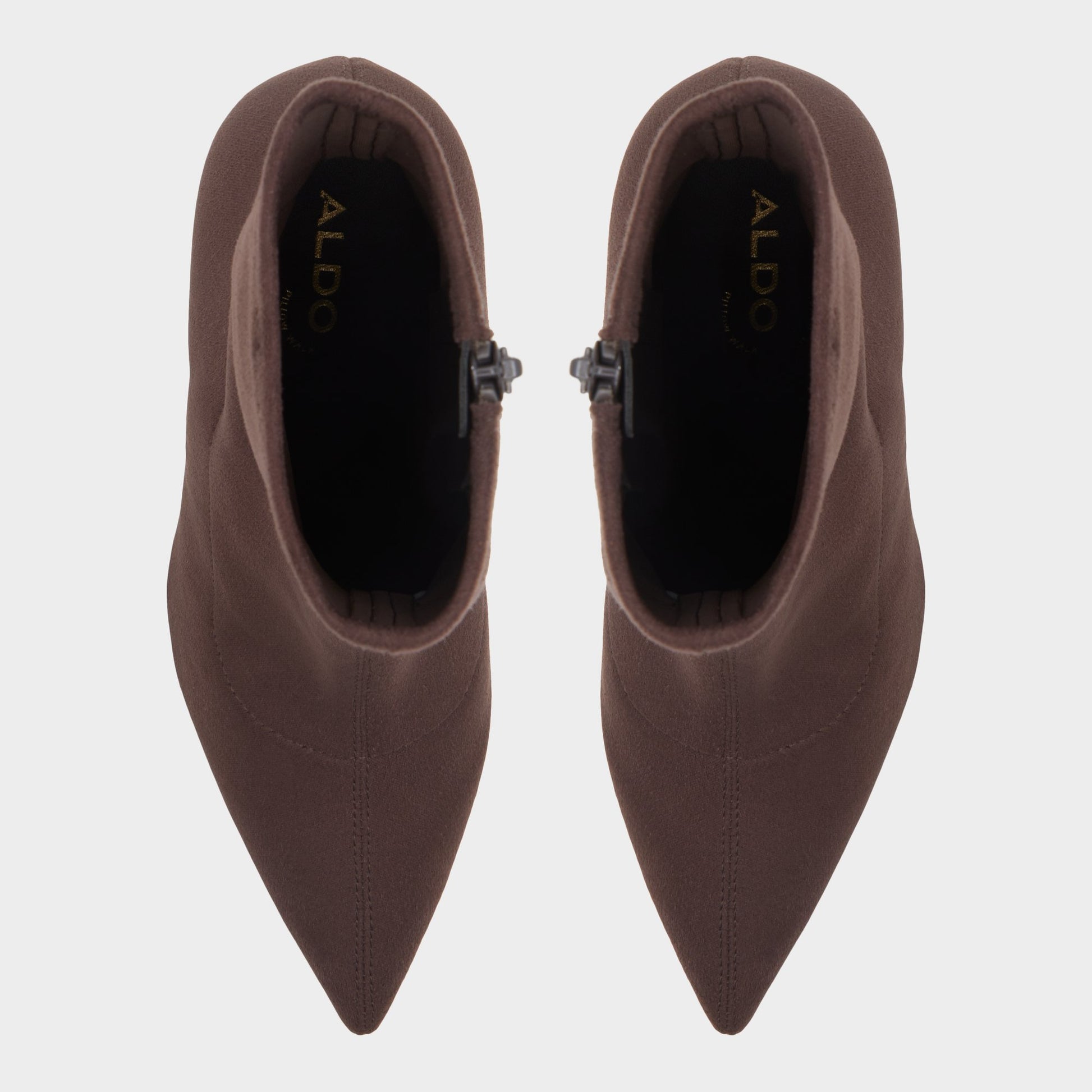 Top-down view of the Dark Brown Larochel Ankle boot