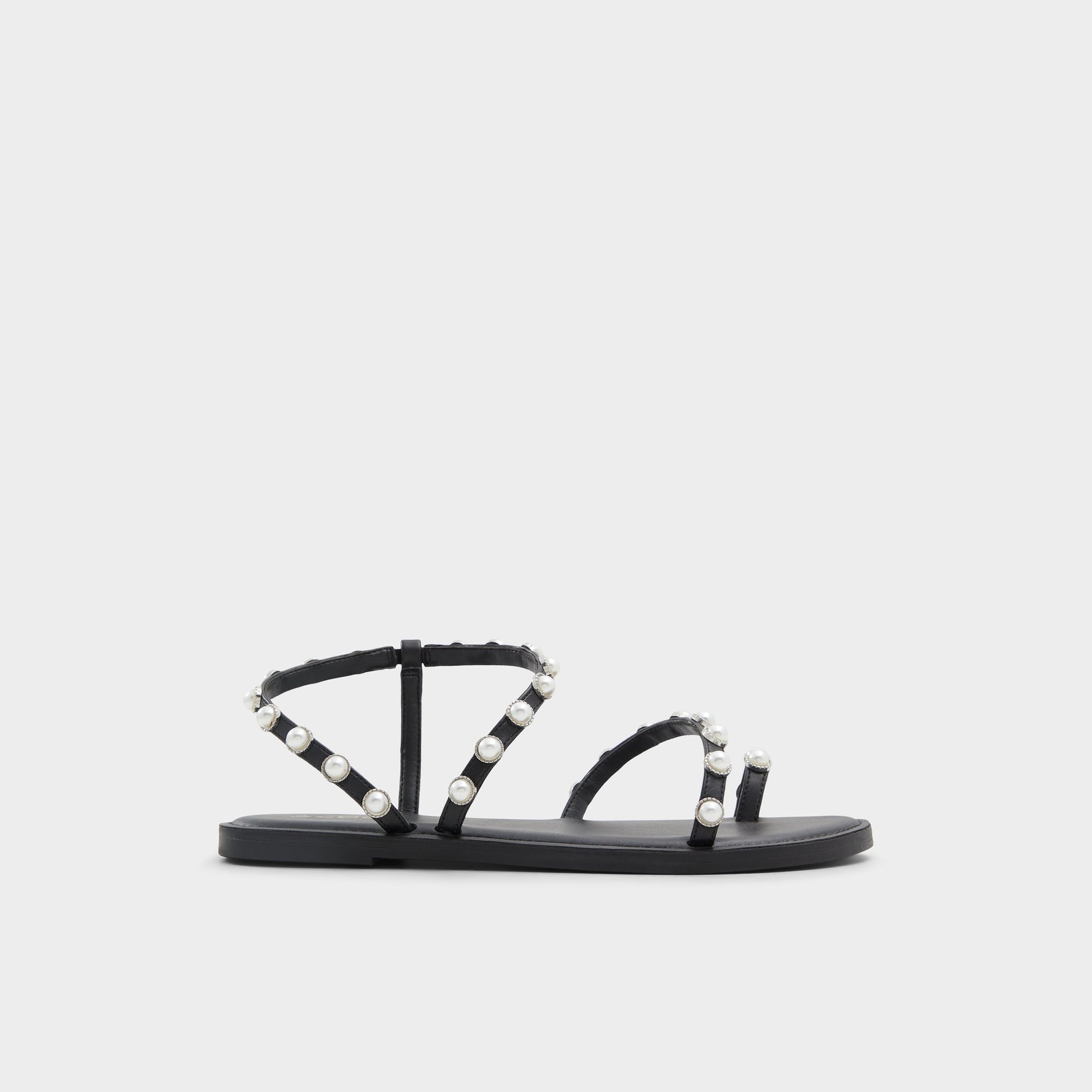 Main View of Black Coreydale Strappy flat sandal for Womens