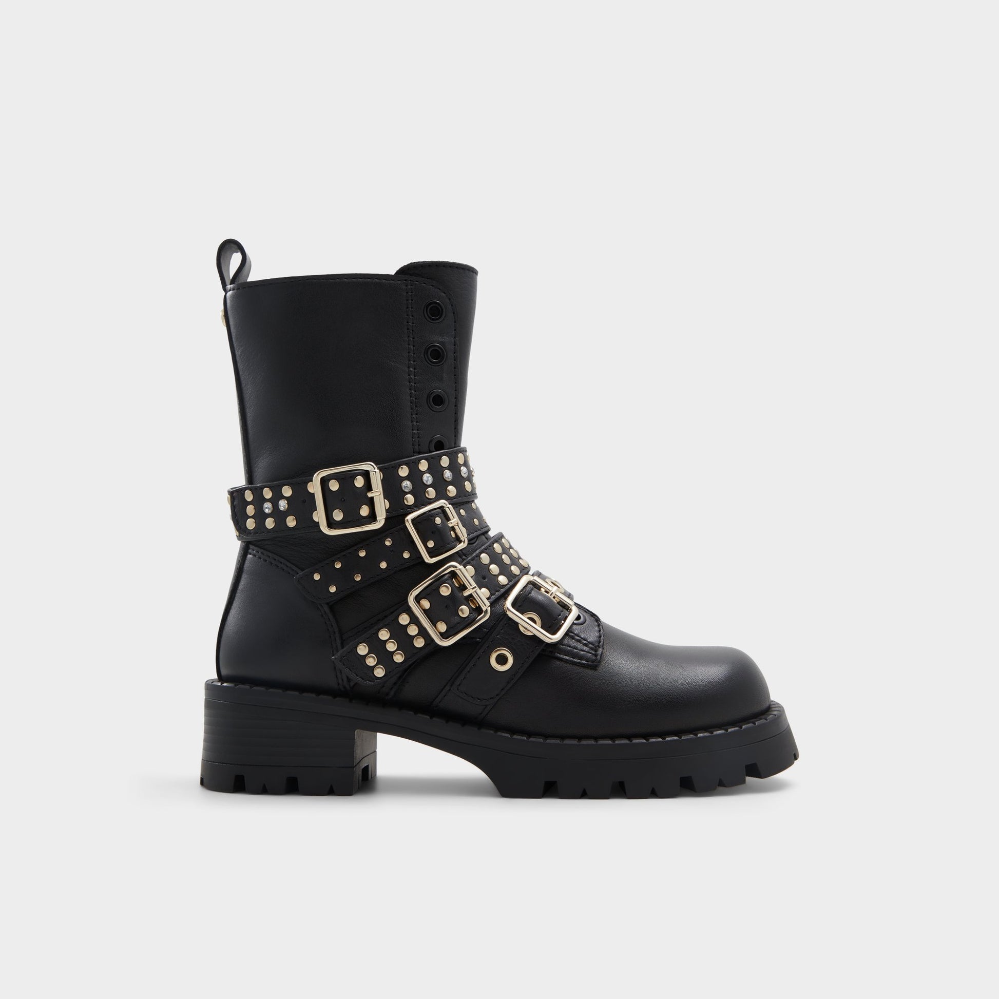 Main View of Other Black Vortexia Combat ankle boot for Womens