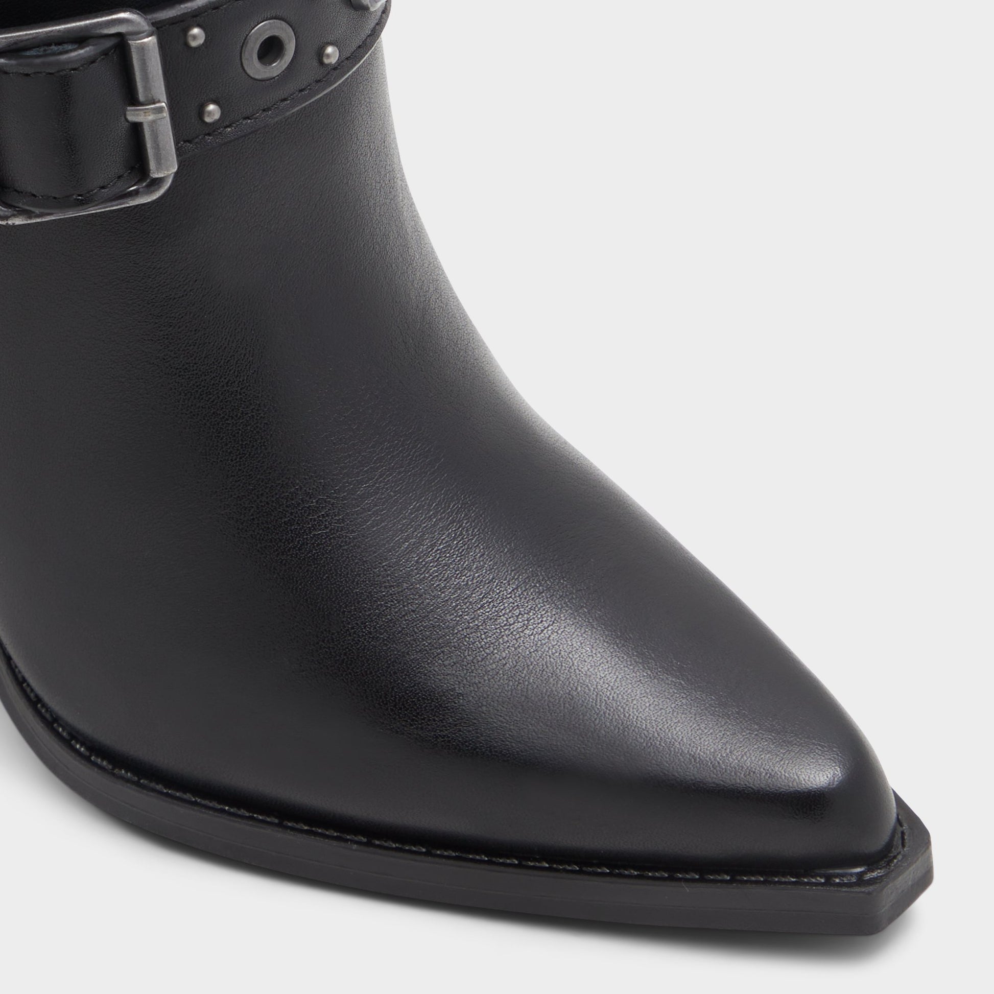 Close-up of the Other Black Thelidan-wc Knee-high boot