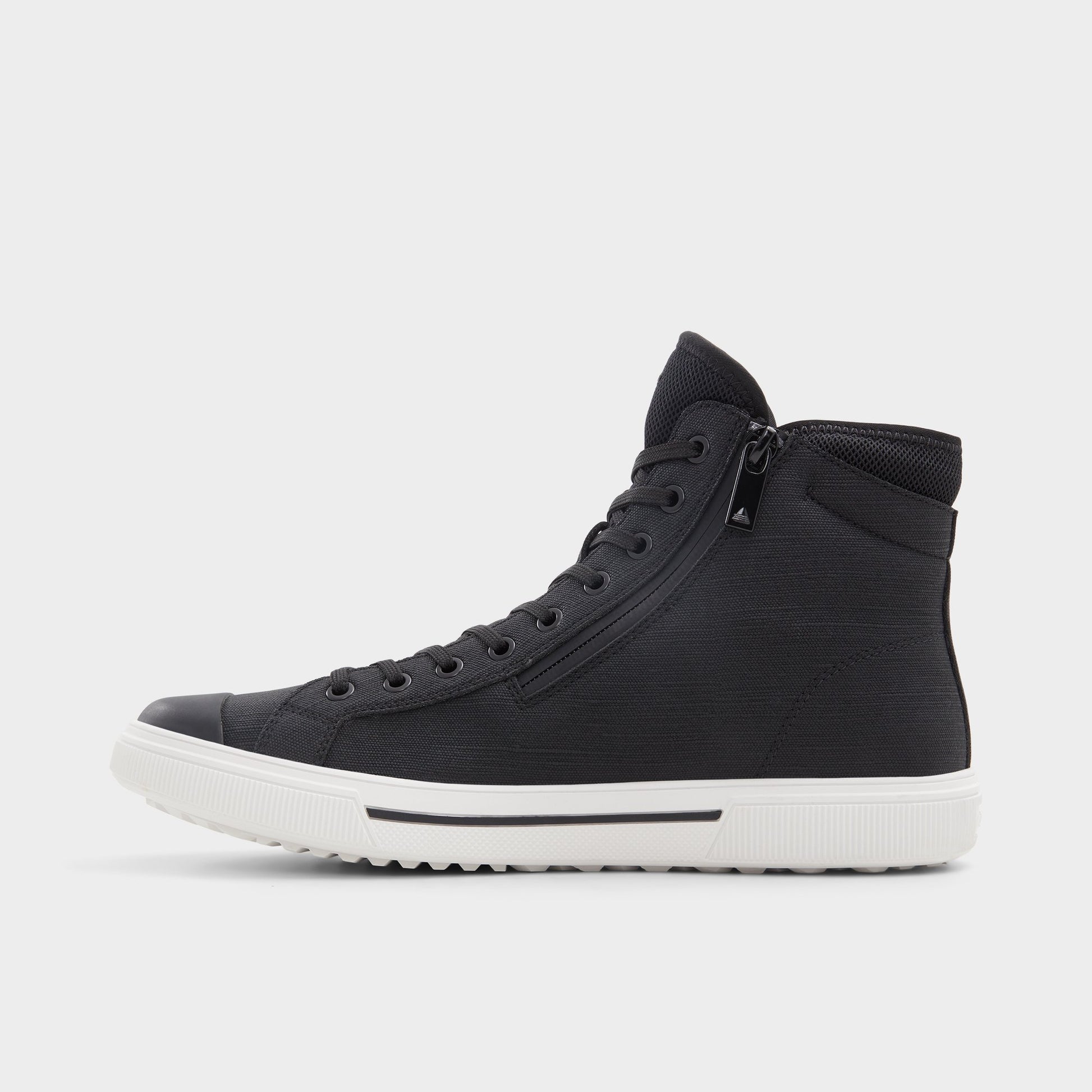 Vue latérale de Noir/Blanc Estanqueiro Botte lacée