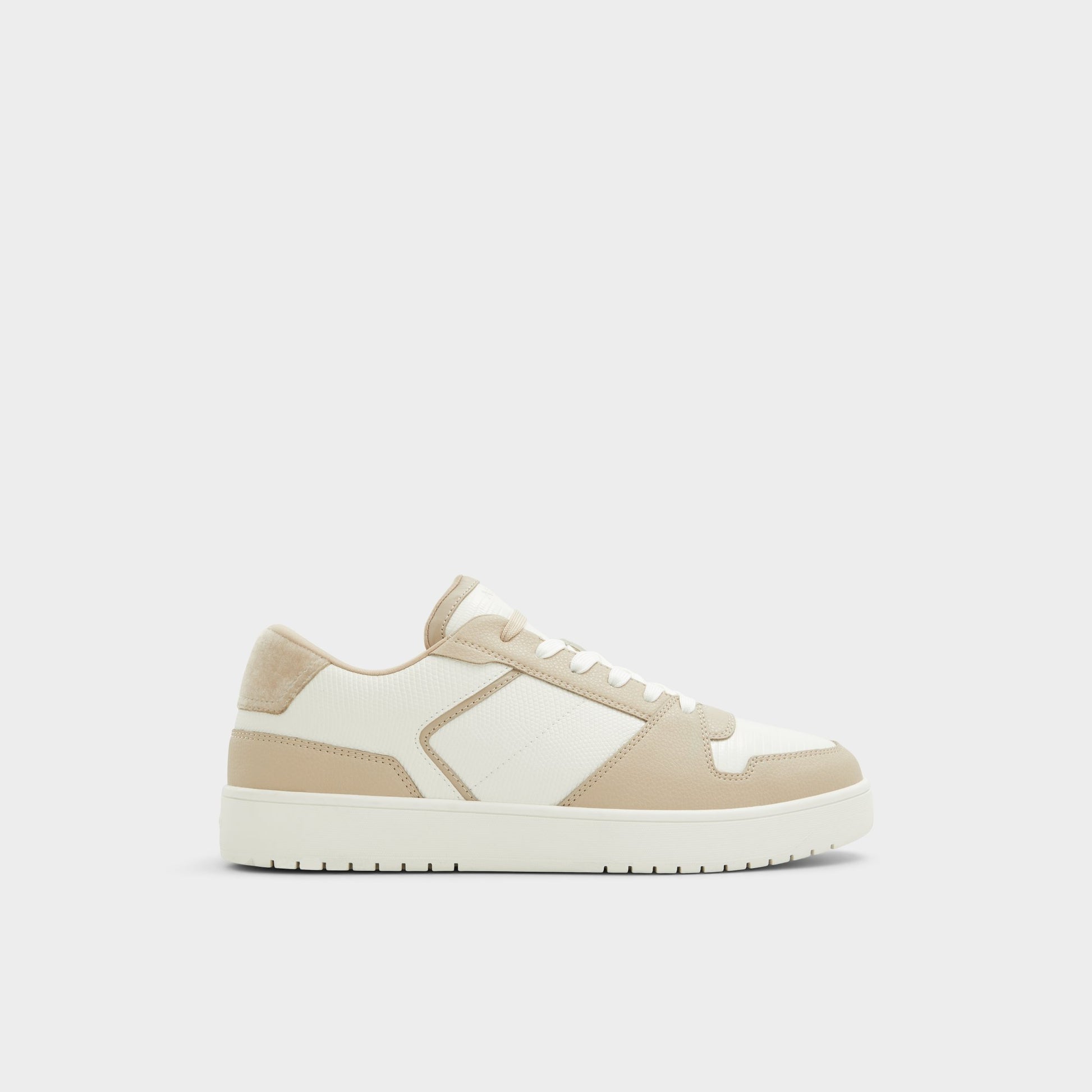 Main View of White Combo Zethan Low top sneaker for Mens
