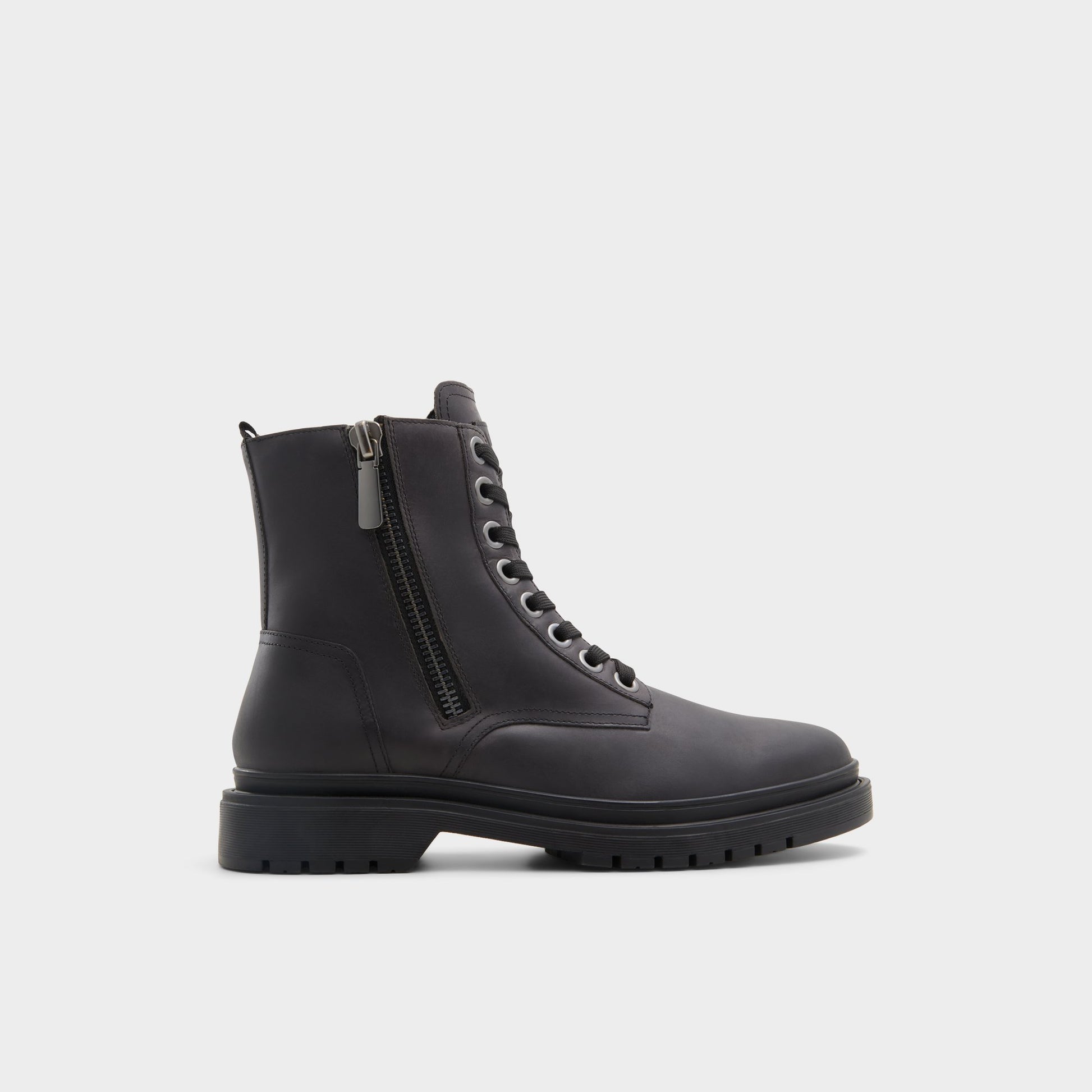 Main View of Open Black Roby Lace-up boot for Mens